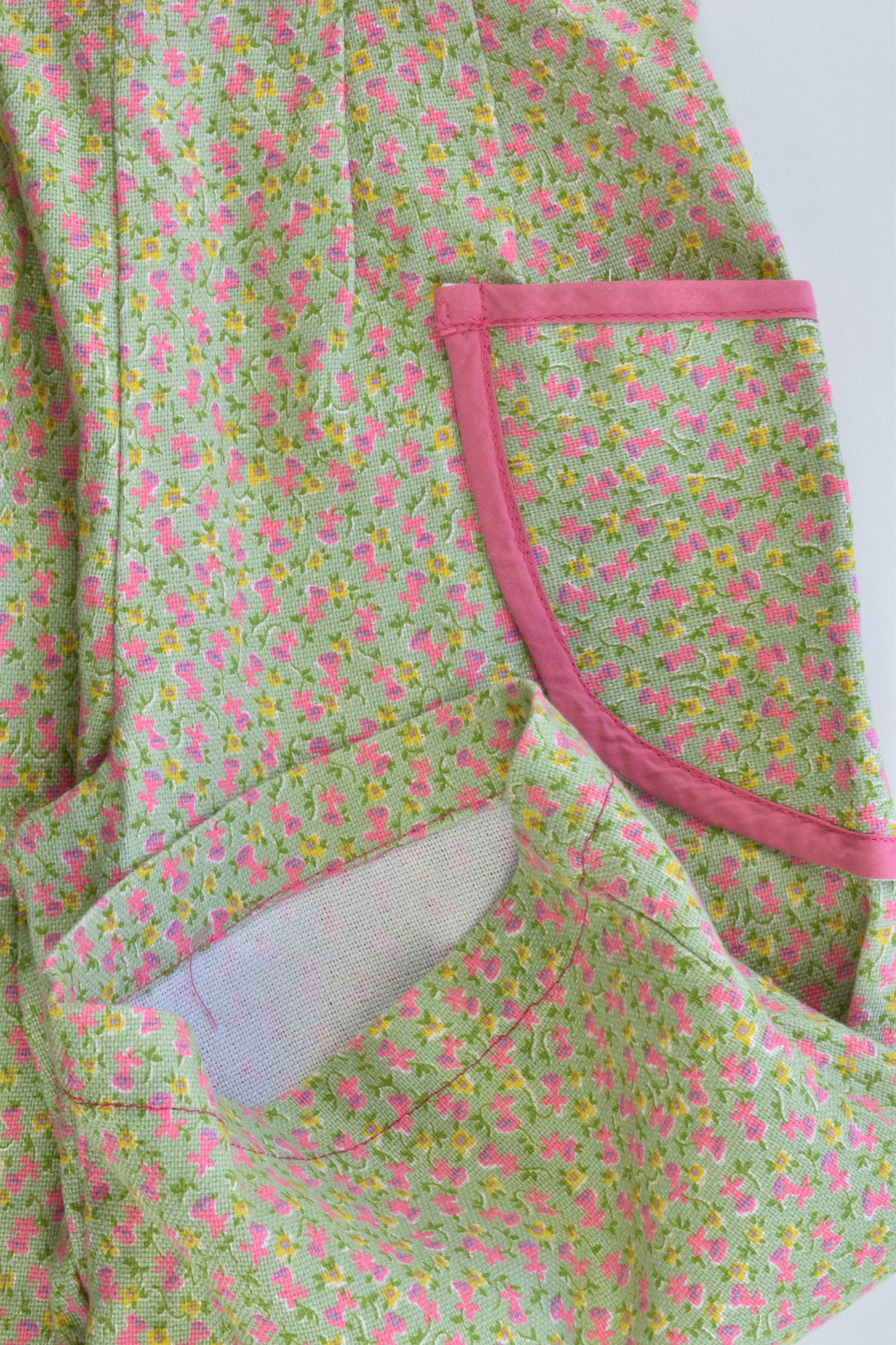 Handmade Size approx 3-4 Floral Overalls