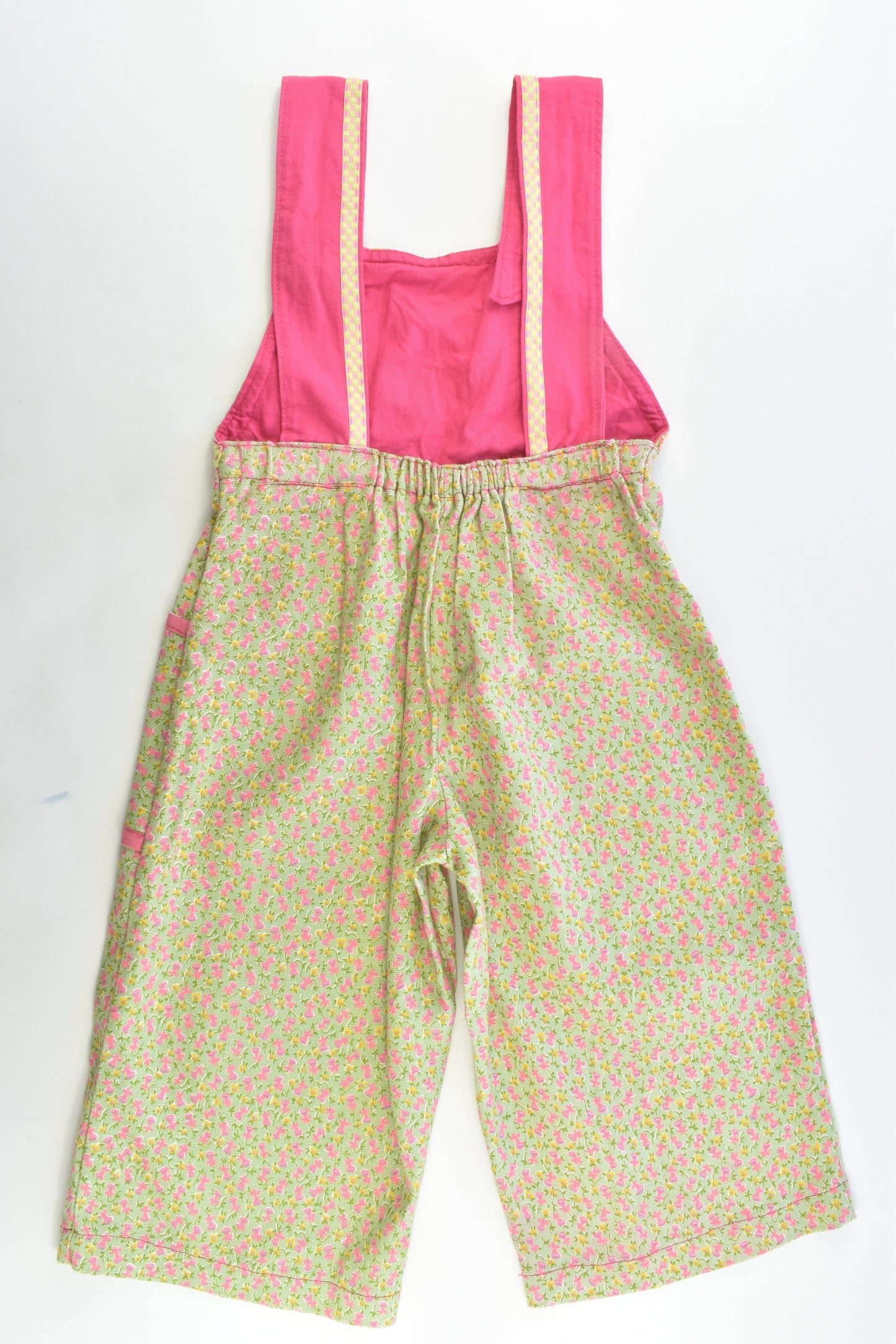 Handmade Size approx 3-4 Floral Overalls