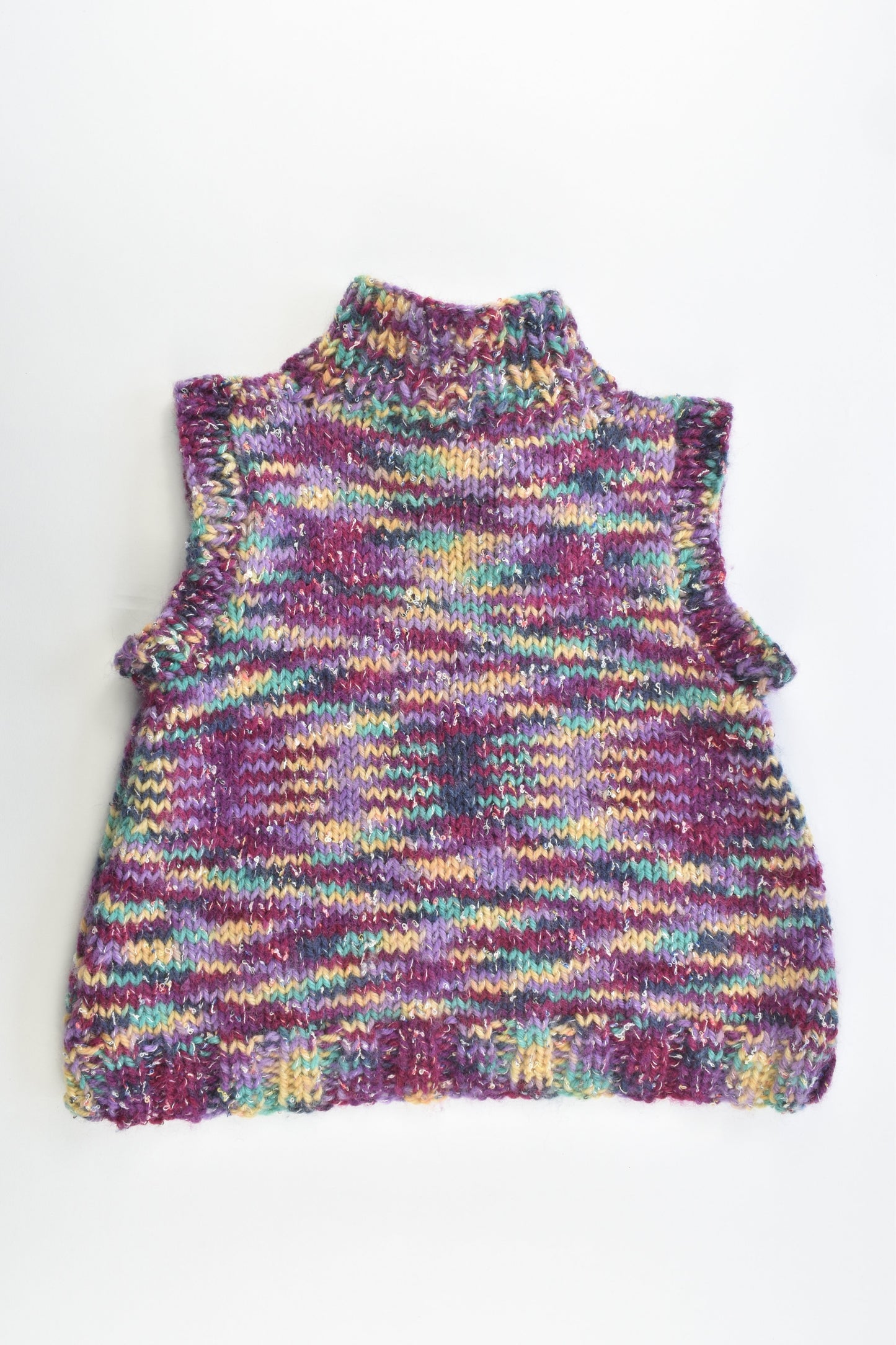 Handmade Size approx 4-6 Warm Wool Knitted Jumper