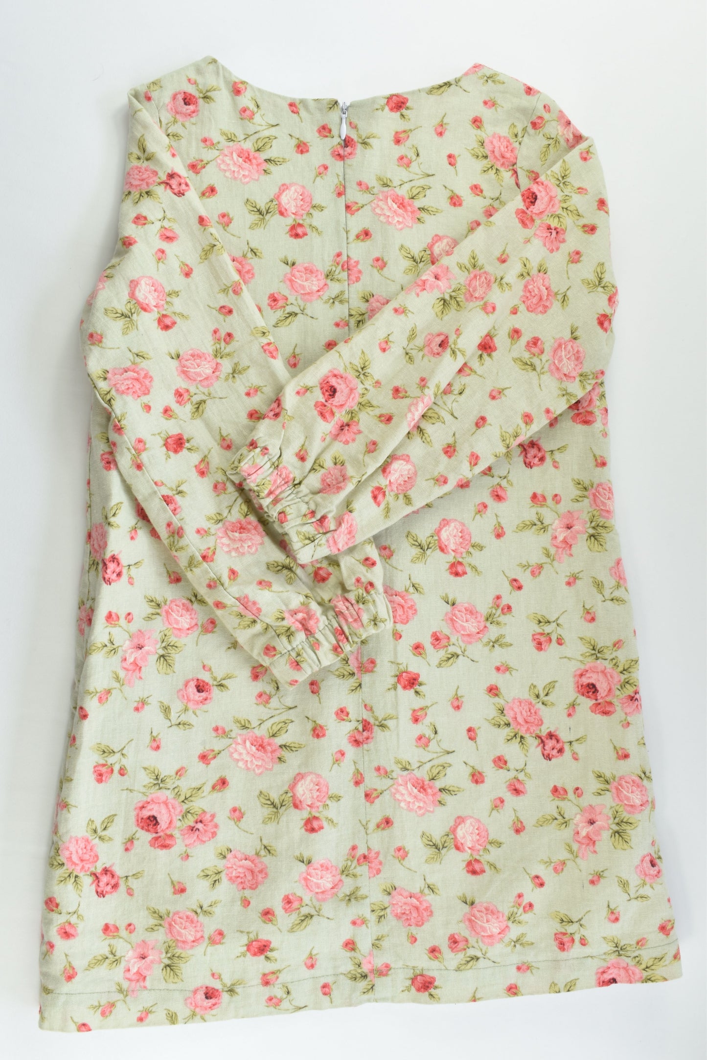 Handmade Size approx 5 Lined Roses Dress
