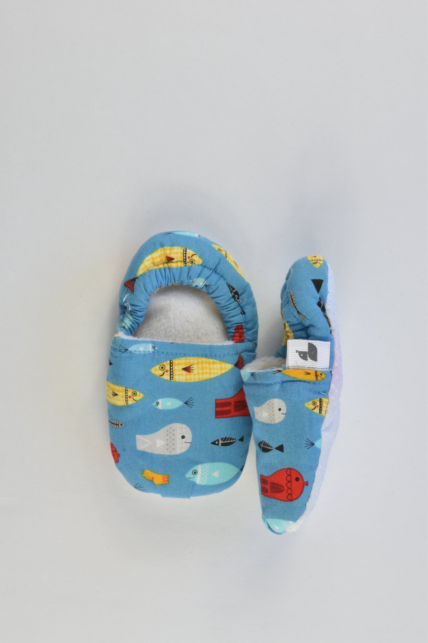 Handmade Size approx 5 Soft Fish Slippers