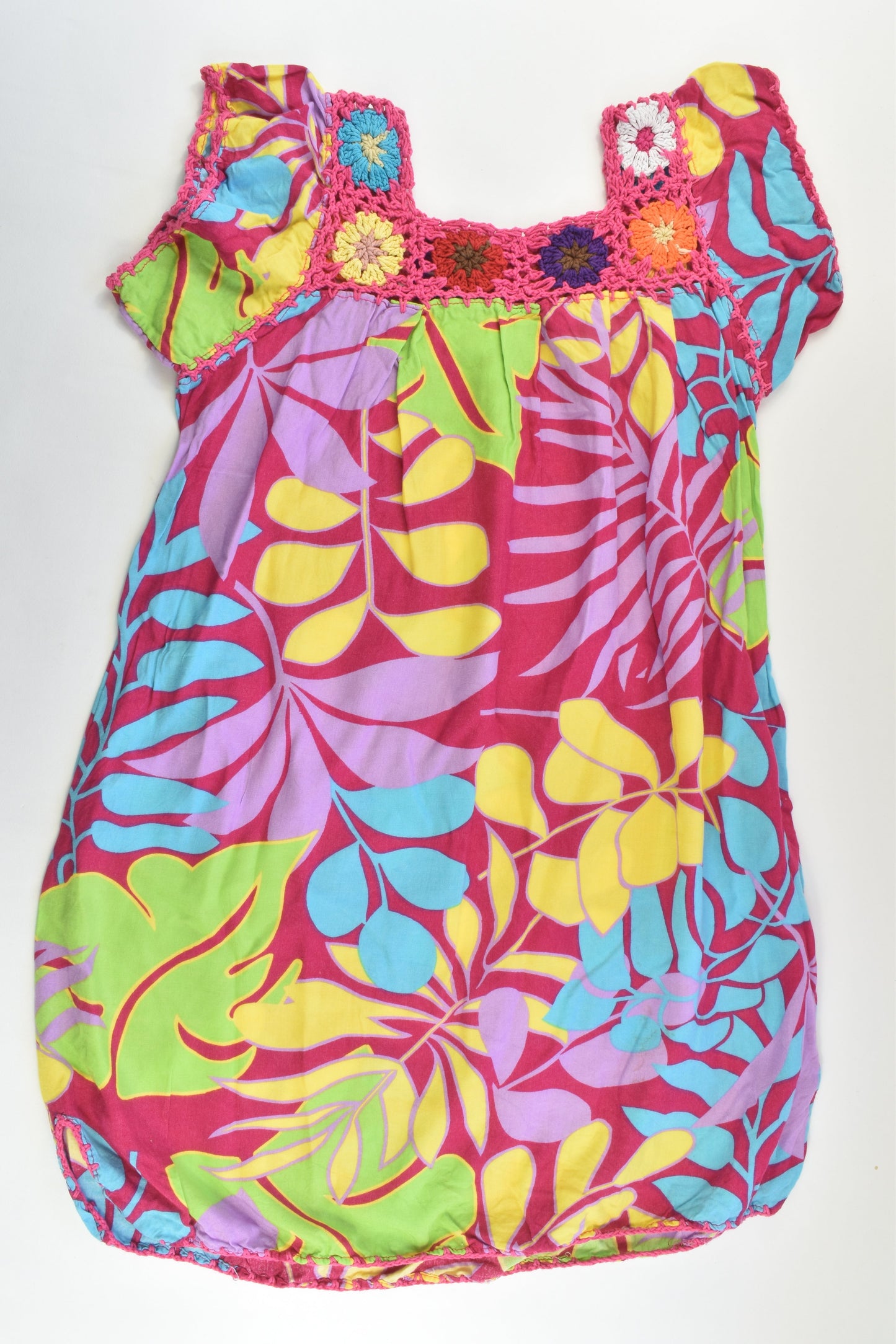 Handmade Size approx 6-7 Colourful Dress
