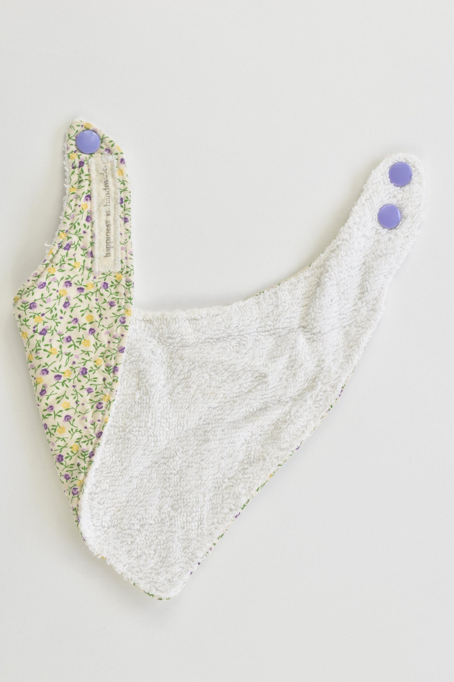 Happiness Is Handmade Baby Floral Bandana Bib