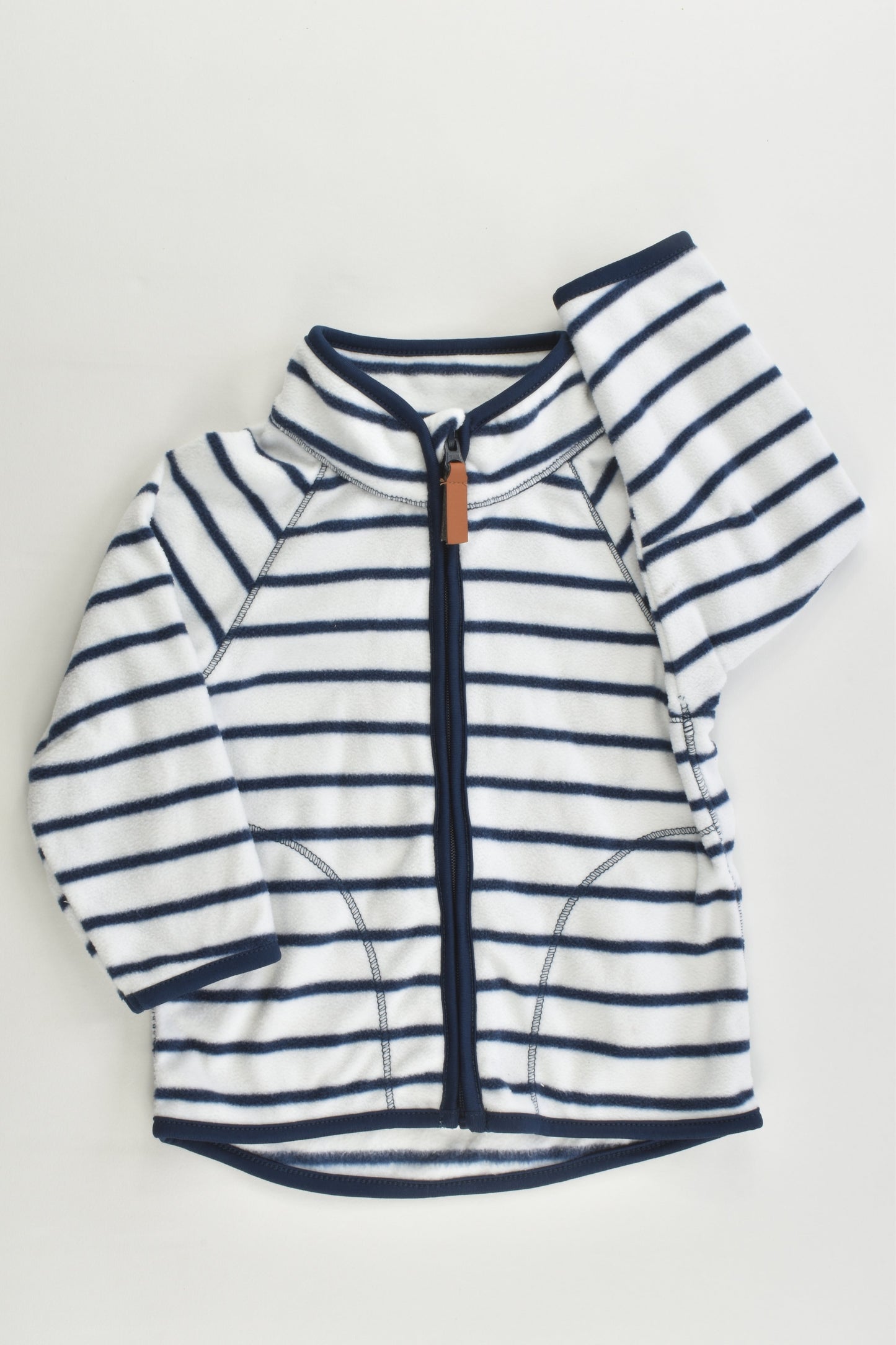 H&M Size 00 (4-6 months, 68 cm) Striped Fleece Jumper