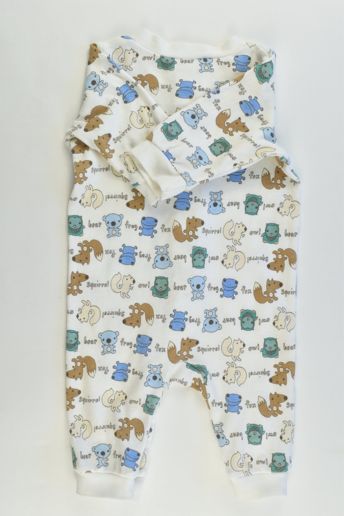H&M Size 000 (1-2 months, 56 cm) Animals Romper