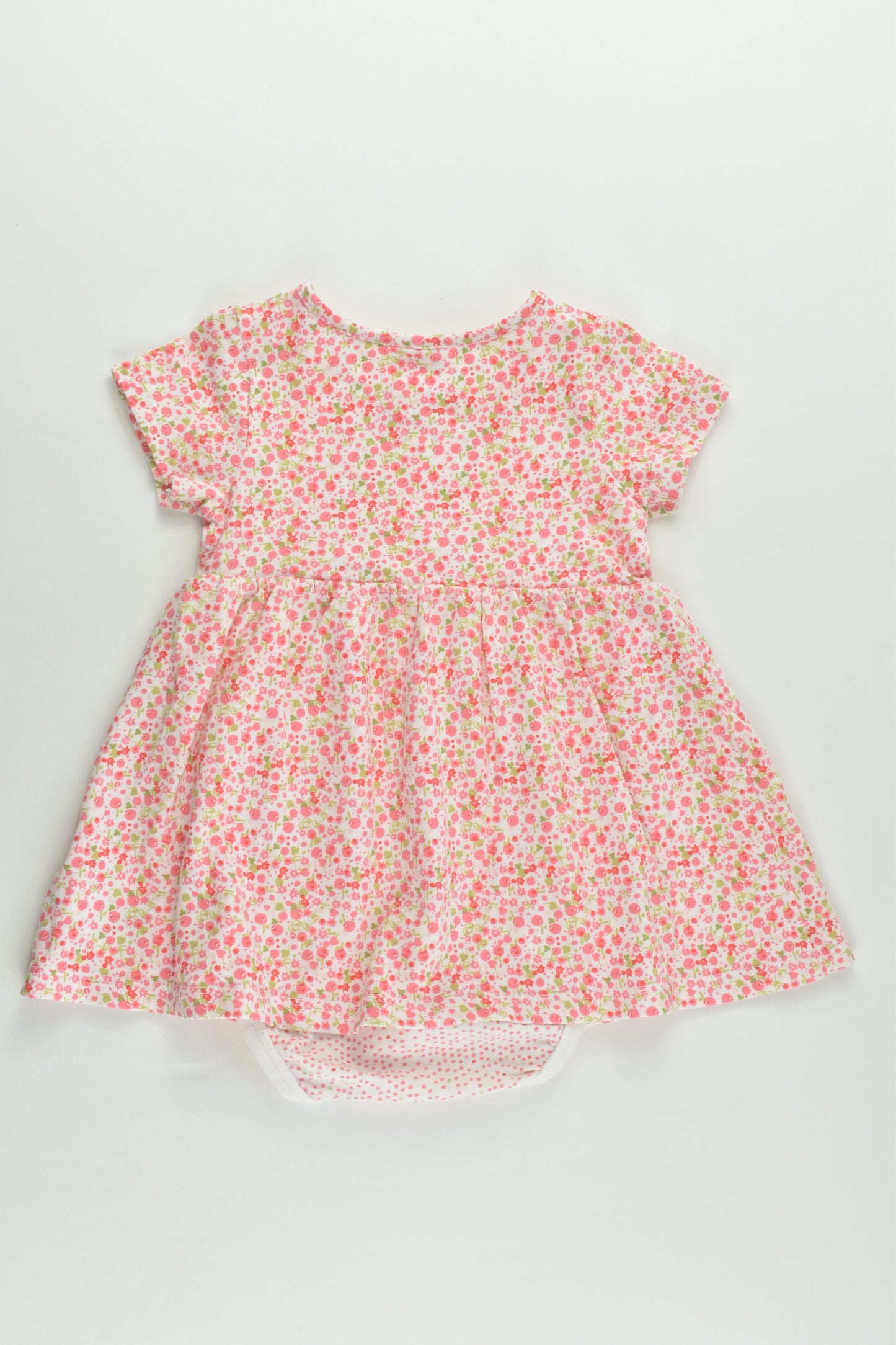 H&M Size 000 (62 cm) Organic Dress with Bodysuit Underneath