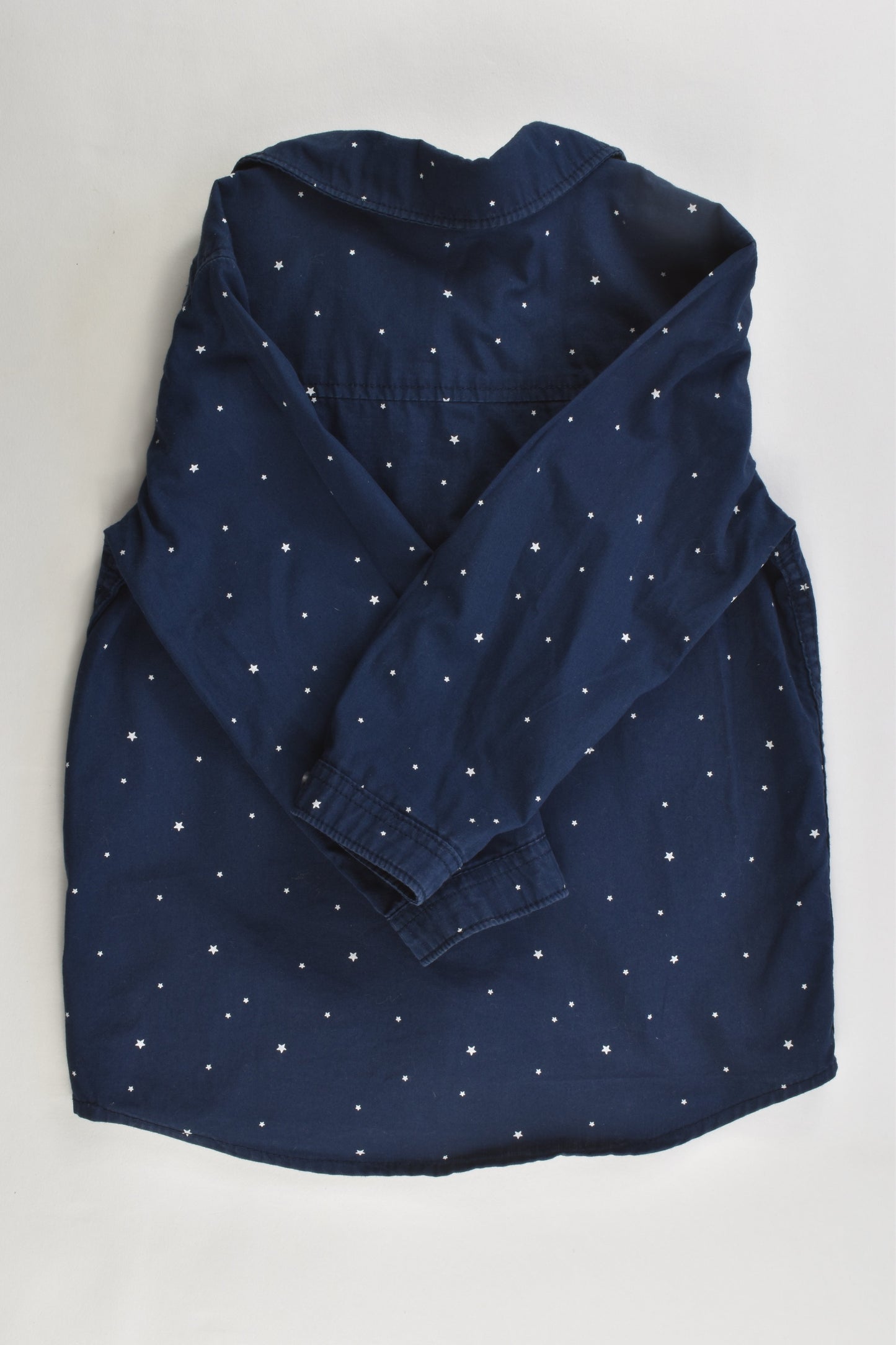 H&M Size 12-18 months Stars Collared Shirt