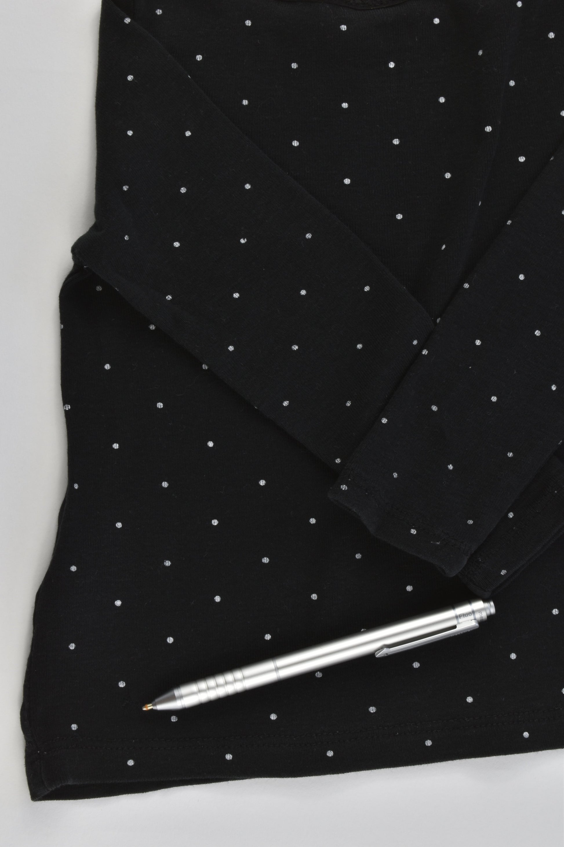 H&M Size 2 (92 cm) Organic Cotton Dotted Top
