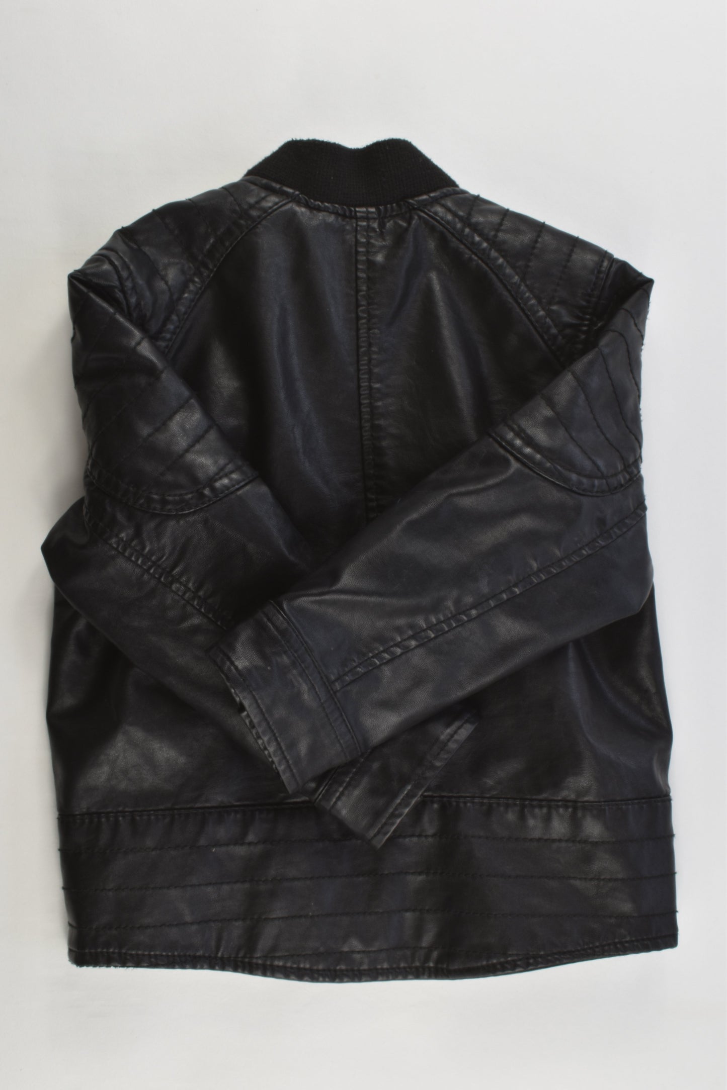H&M Size 3 (98 cm) Leather-like Lined Jacket