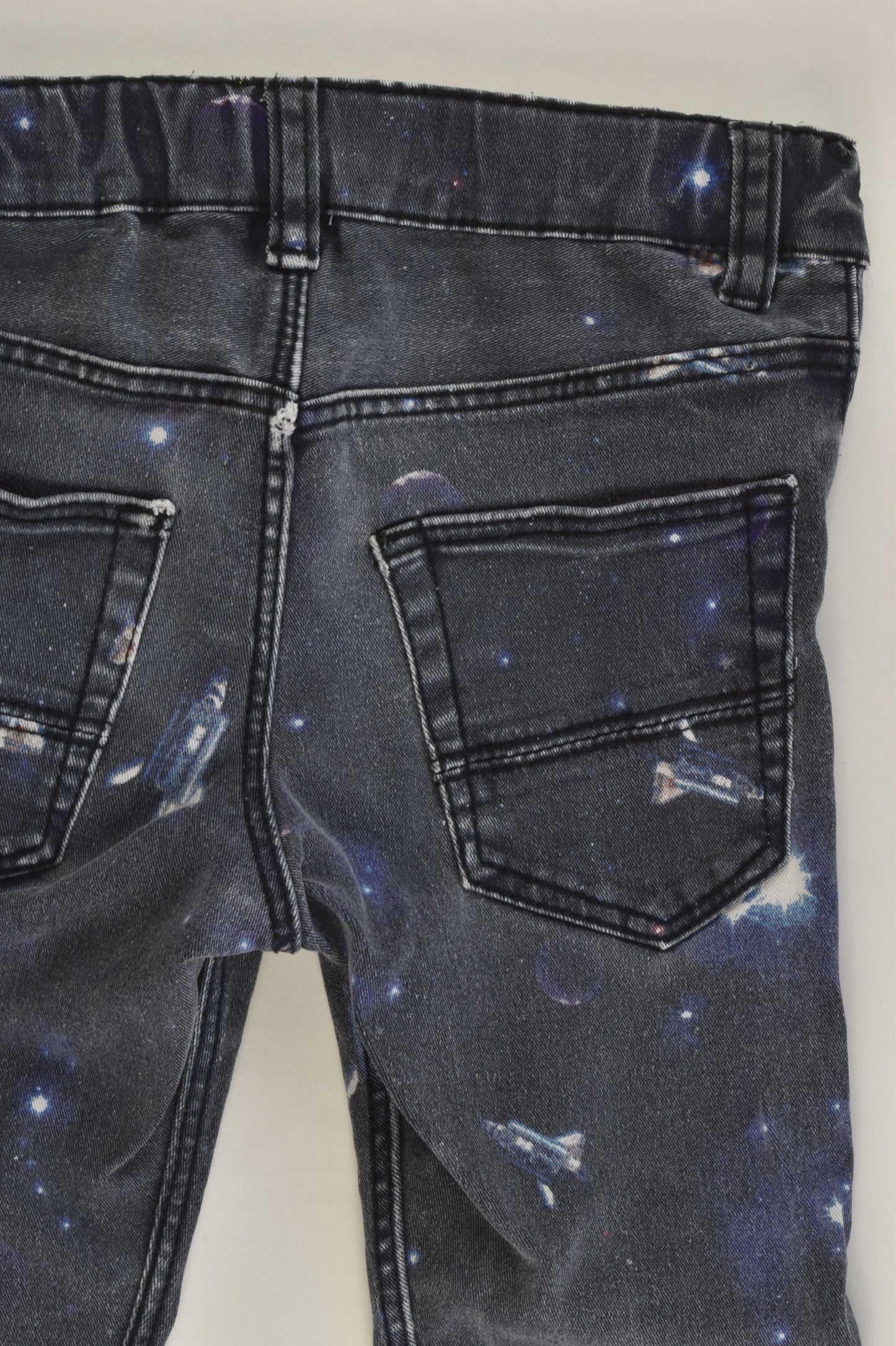 H&M Size 3 (98 cm) Space Slim Leg Stretchy Denim Pants