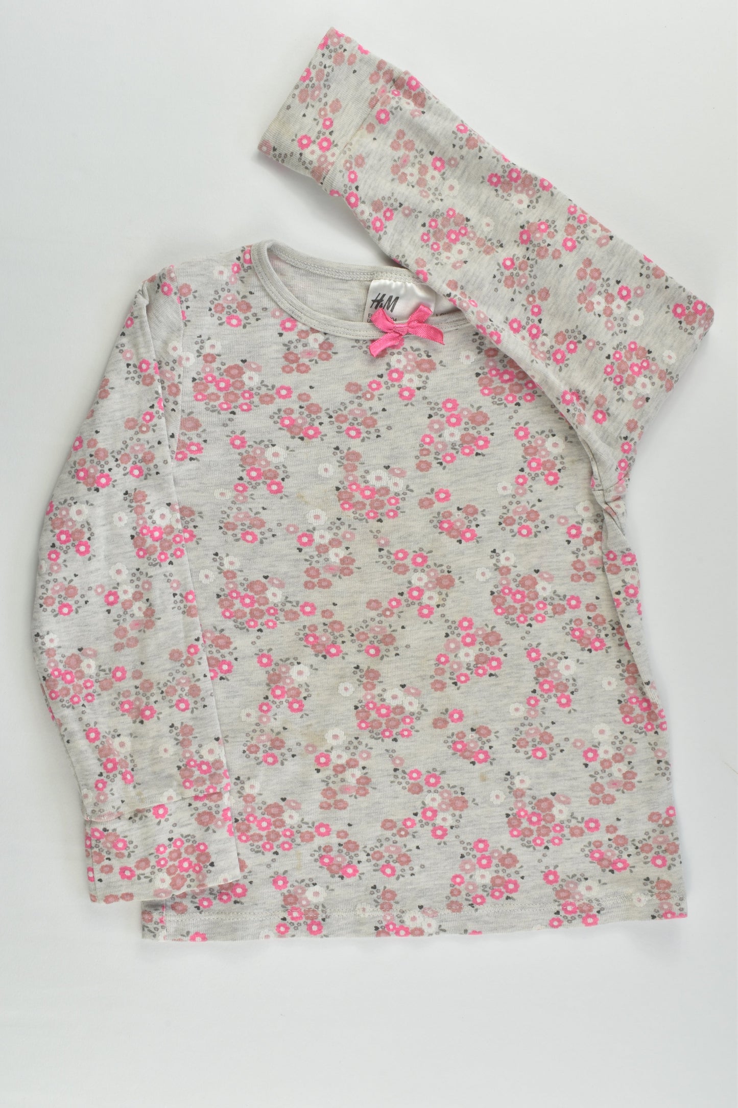 H&M Size 4 (98/104 cm) Floral Pj Set