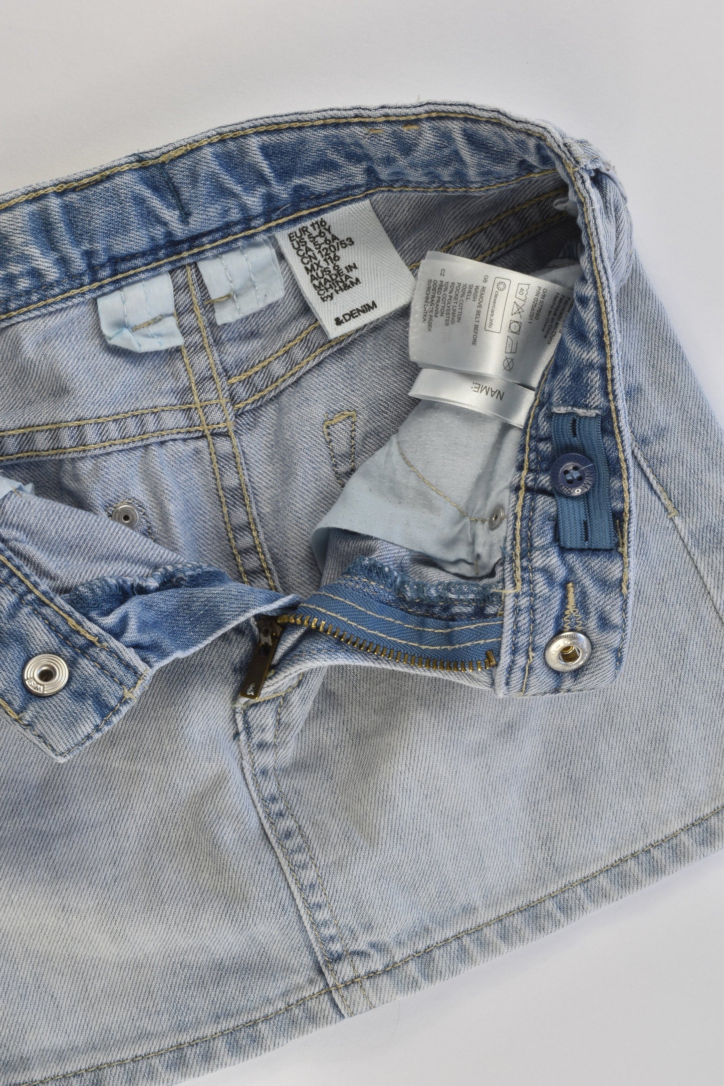 H&M Size 6 (116 cm) Soft Denim Skirt