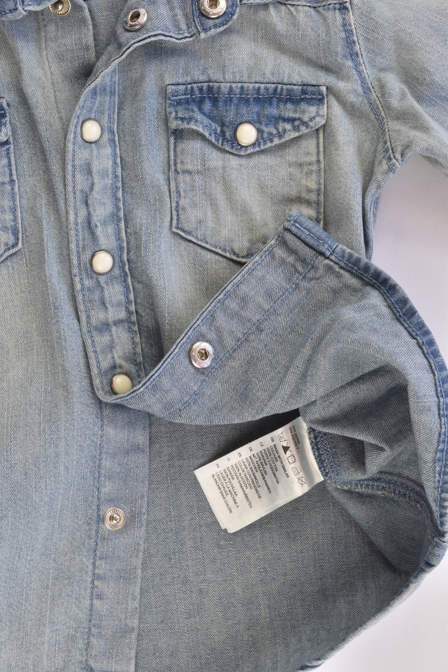 H&M Size 86 cm (12-18 months) Denim Shirt