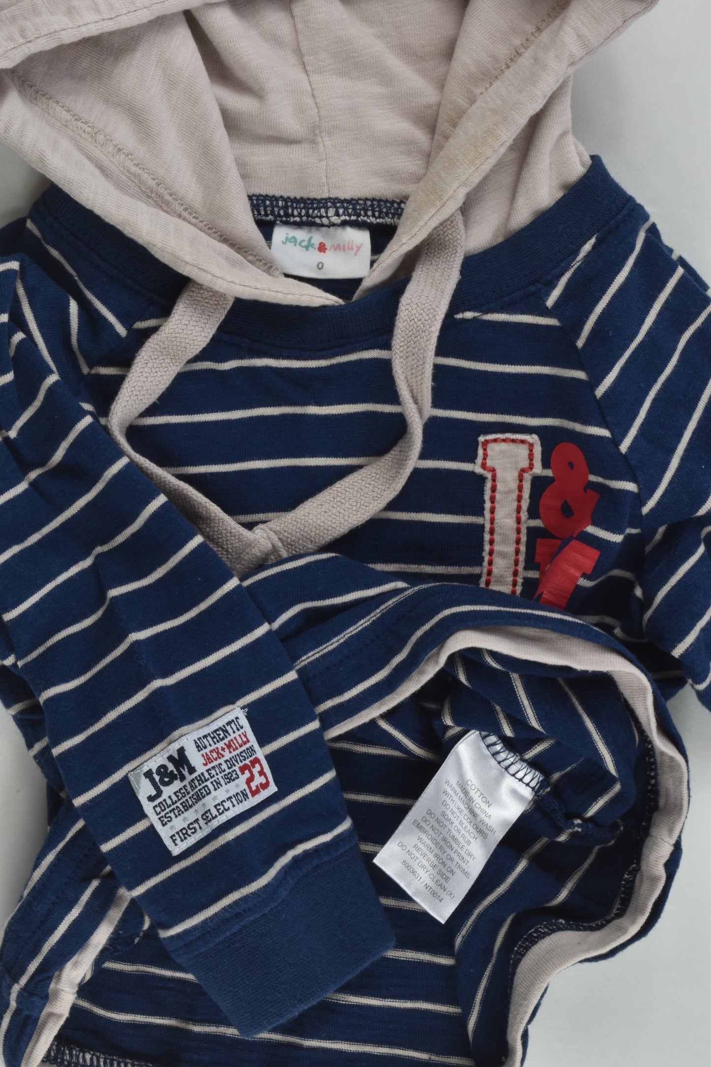 Jack & Milly Size 0 Hooded Top