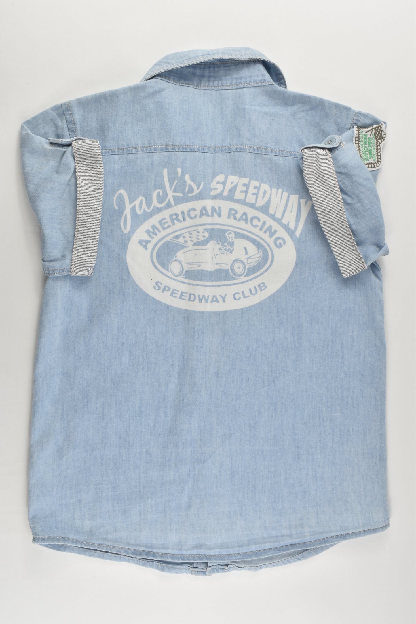 Jack & Milly Size 7 Lightweight Casual Denim Shirt