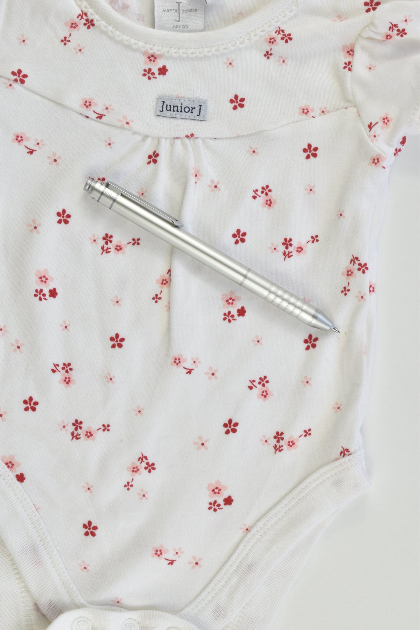 Jasper Conran Junior UK Size 3-6 months (68 cm) Red Floral Bodysuit