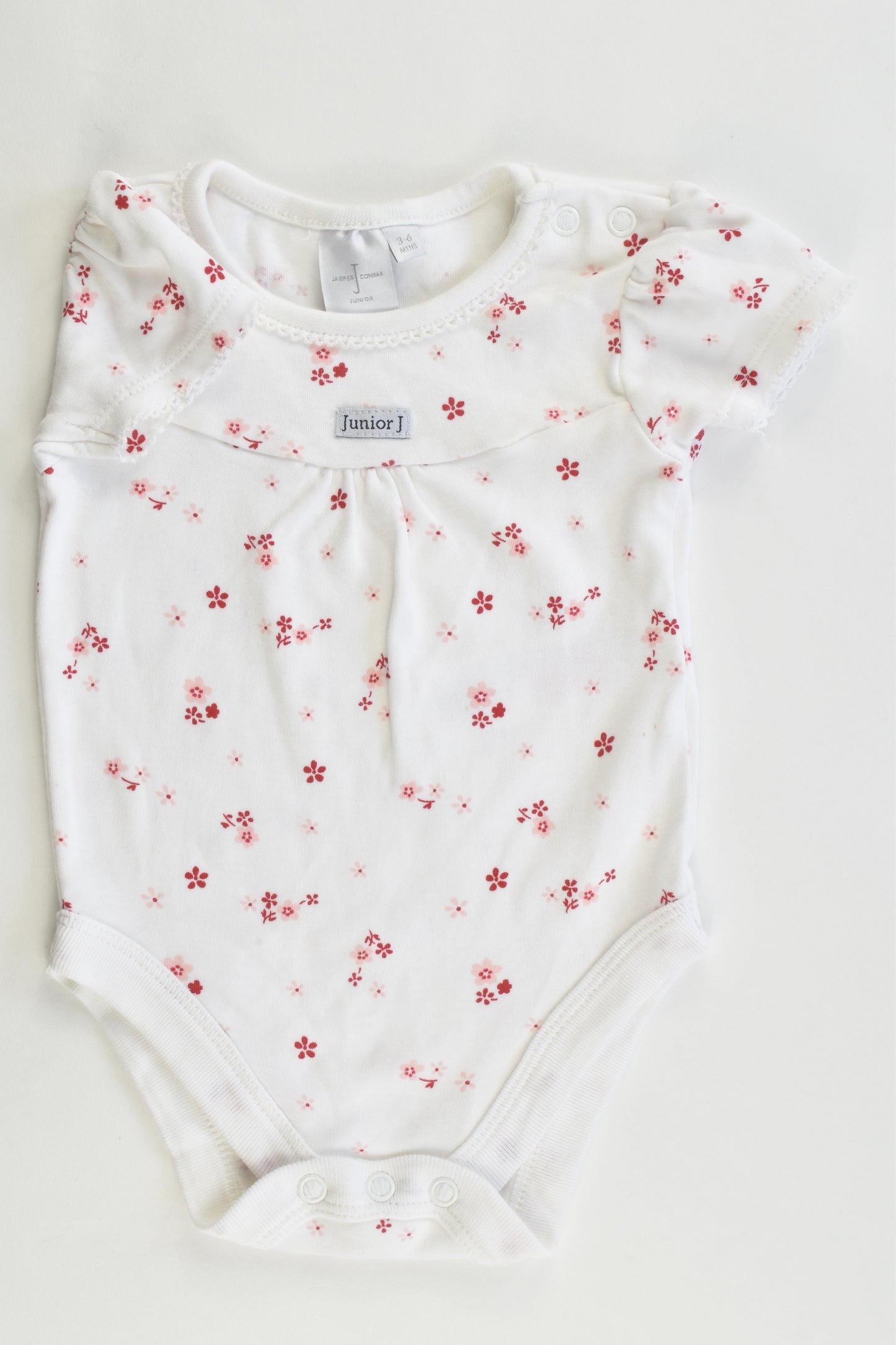 Jasper Conran Junior UK Size 3-6 months (68 cm) Red Floral Bodysuit
