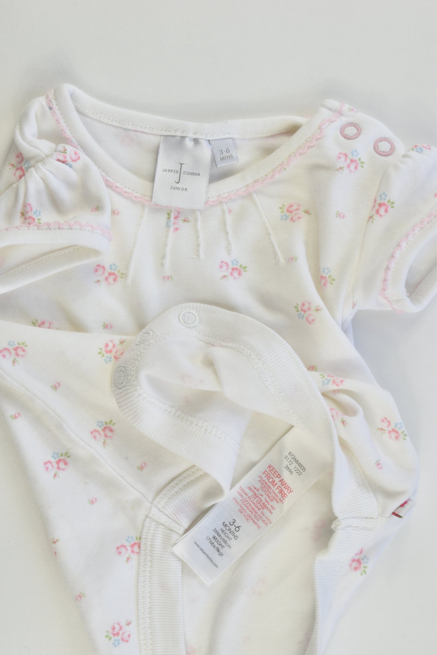 Jasper Conran Junior UK Size 3-6 months (68 cm) Roses Bodysuit