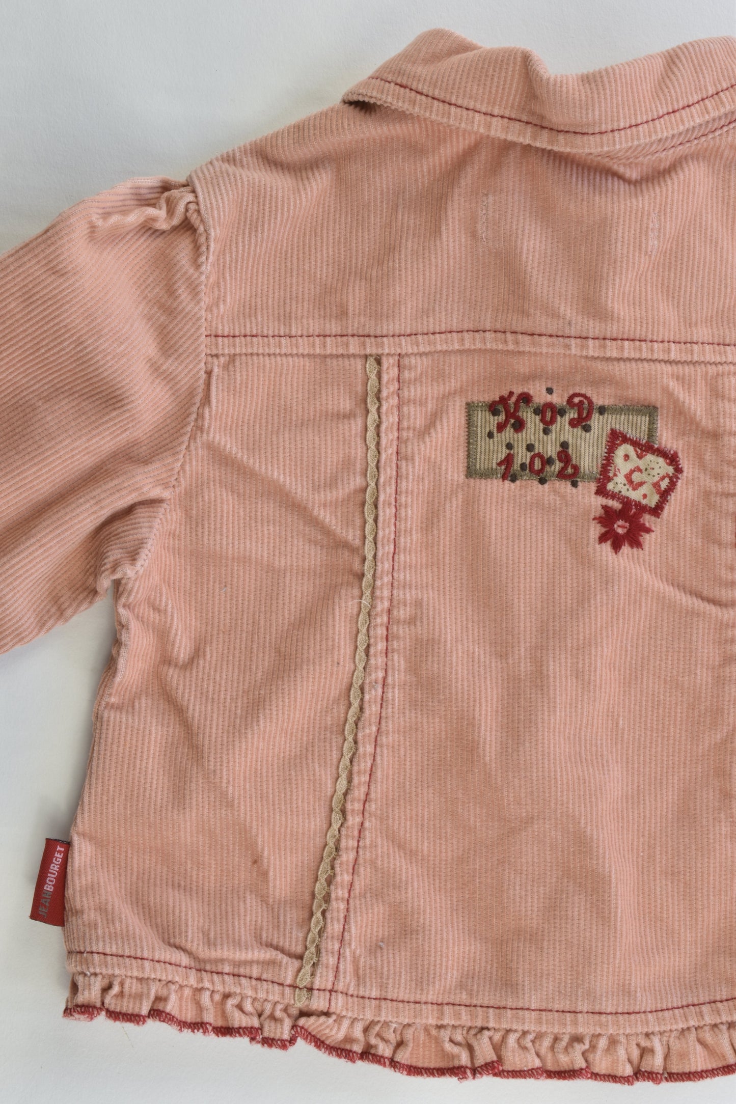 Jean Bourget Size 6 months (67 cm, 00-0) Stretchy Cord Jacket