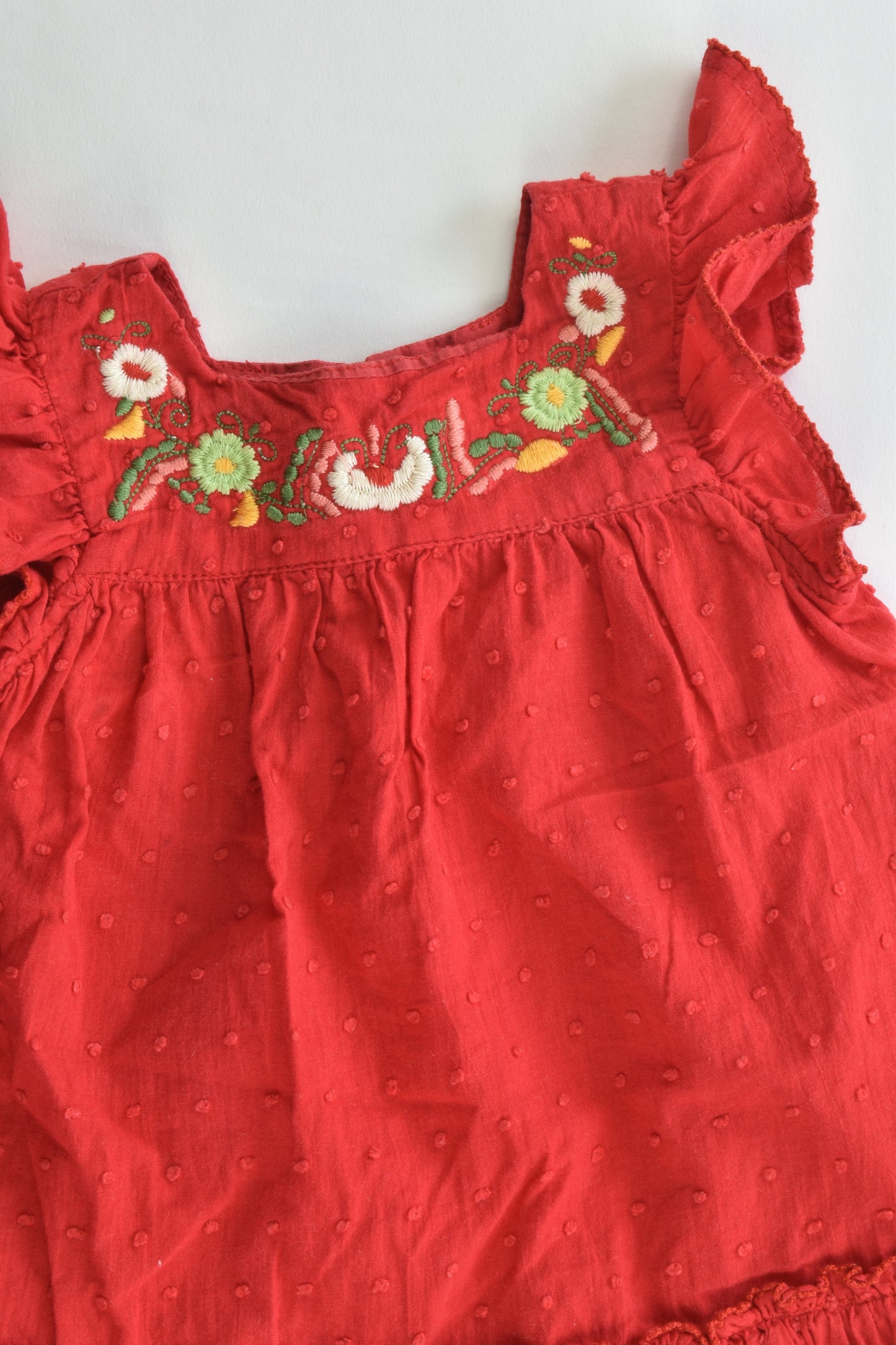 Jelly Beans Australia Size 6 months Dress with Embroidery