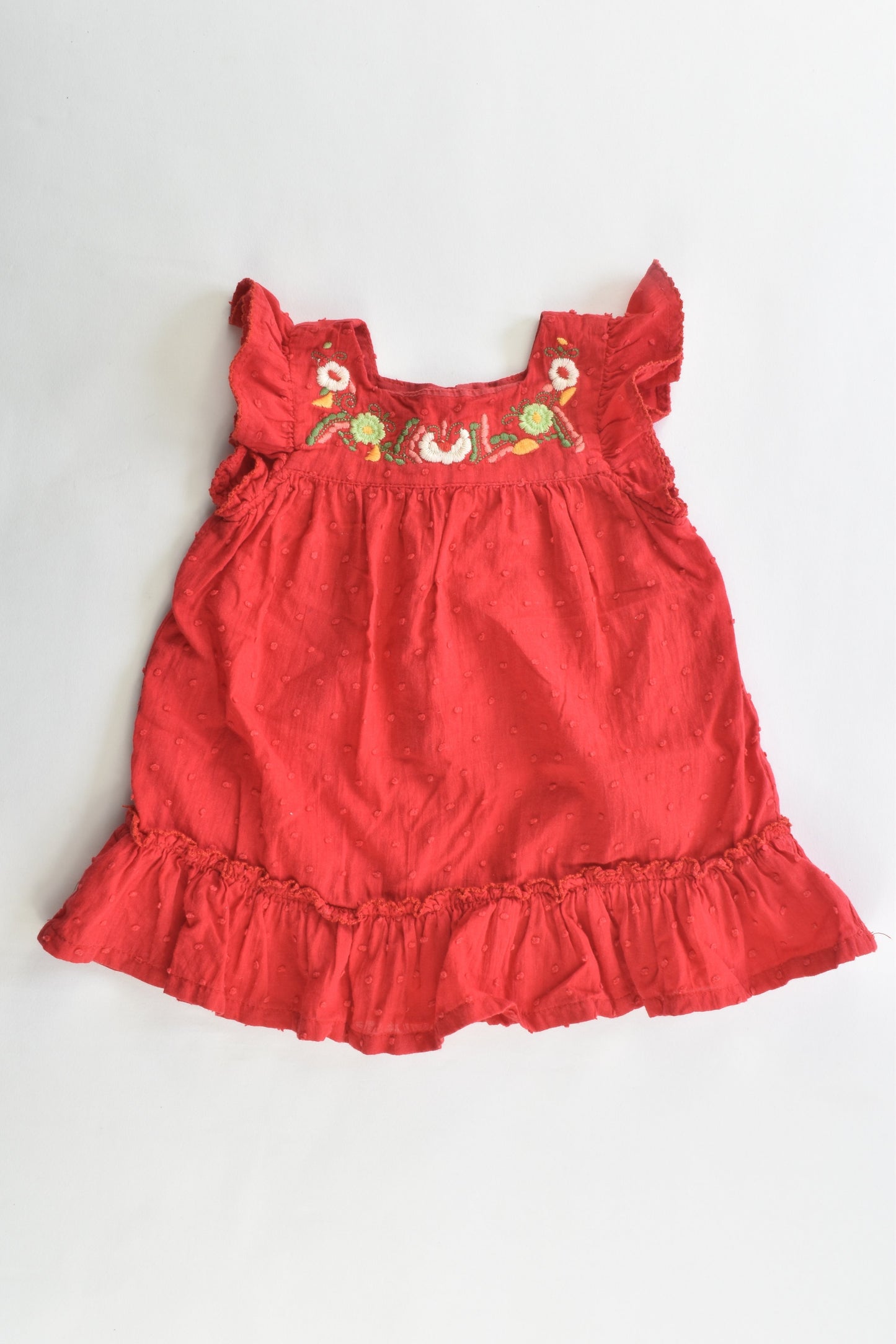 Jelly Beans Australia Size 6 months Dress with Embroidery
