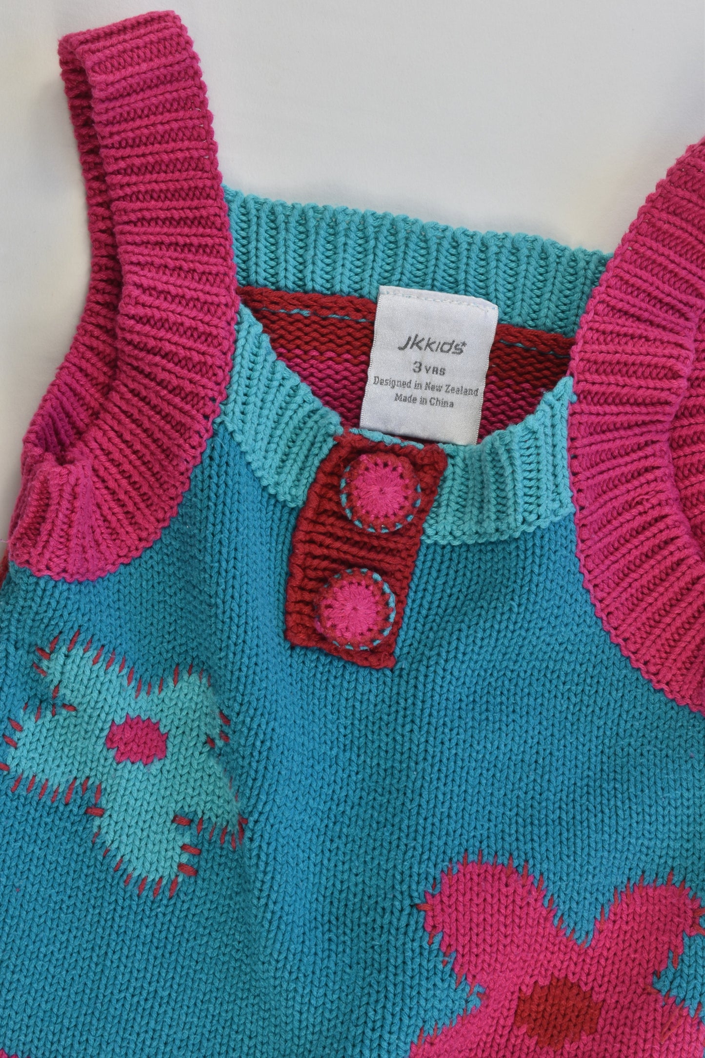 JK Kids (New Zealand) Size 3 Knitted Top/Vest