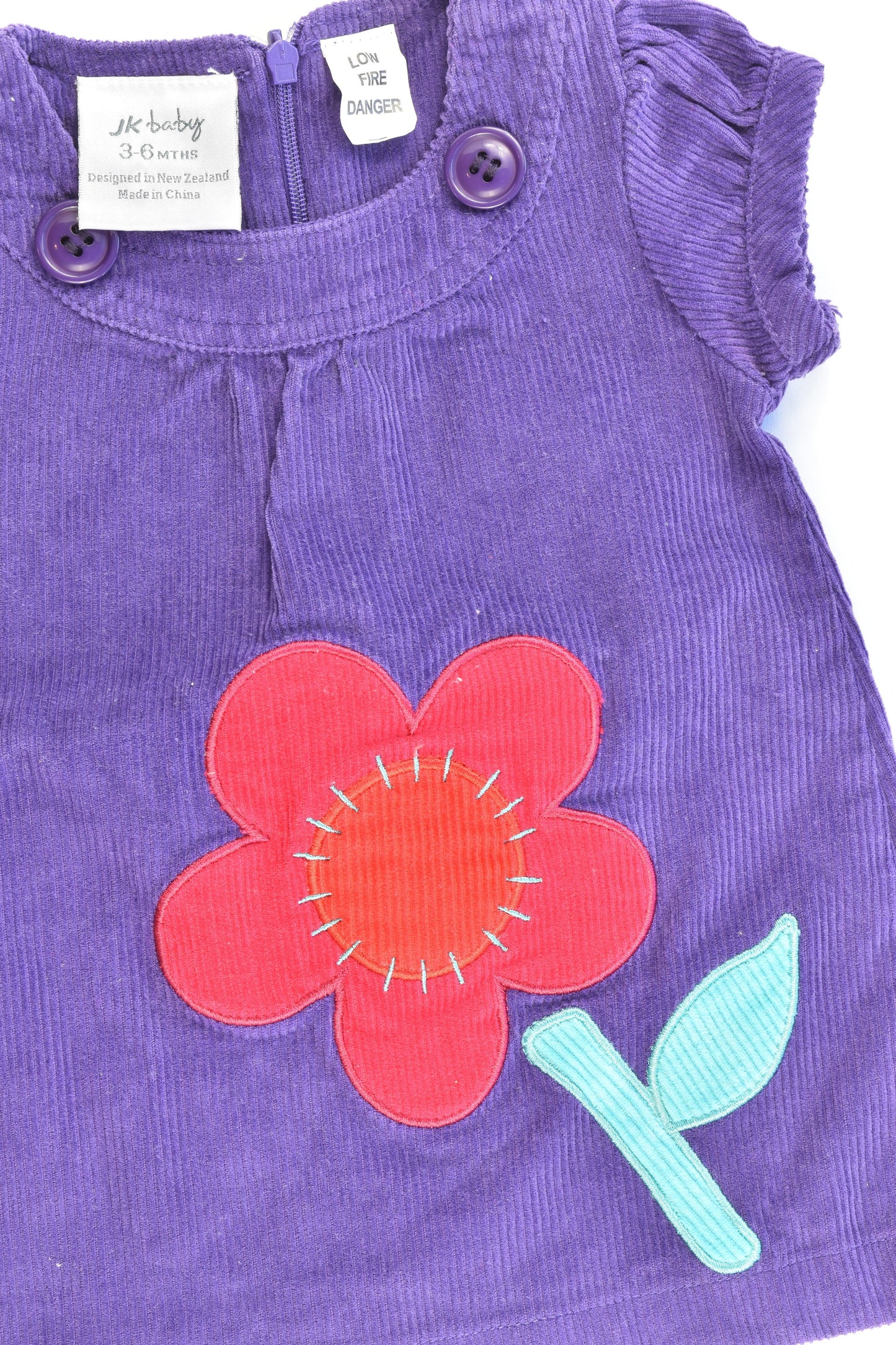 JKbaby (New Zealand) Size 00 (3-6 months) Cord Dress