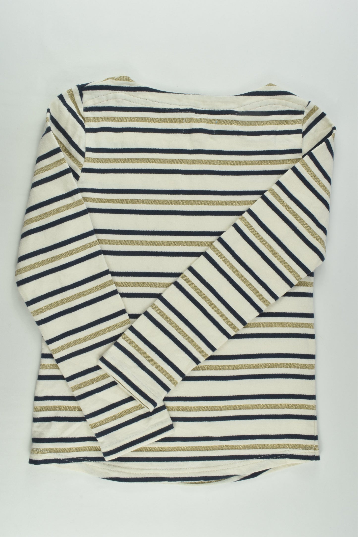 Johnnie B by Boden Size 9-10 Striped Metallic Sweater
