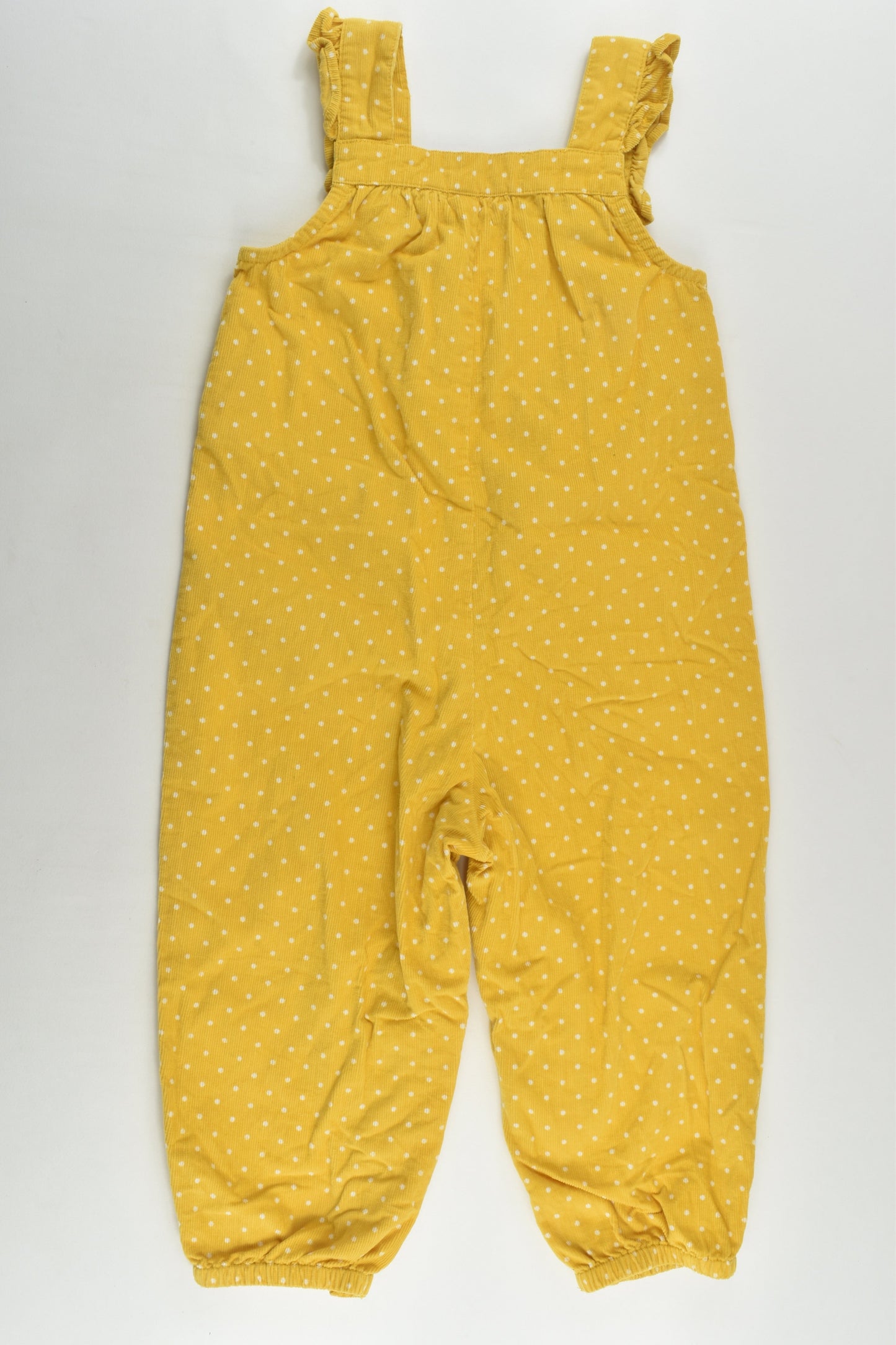 JoJo Maman Bébé Size 2 (18-24 months) Dotty Print Lightweight Cord Overalls