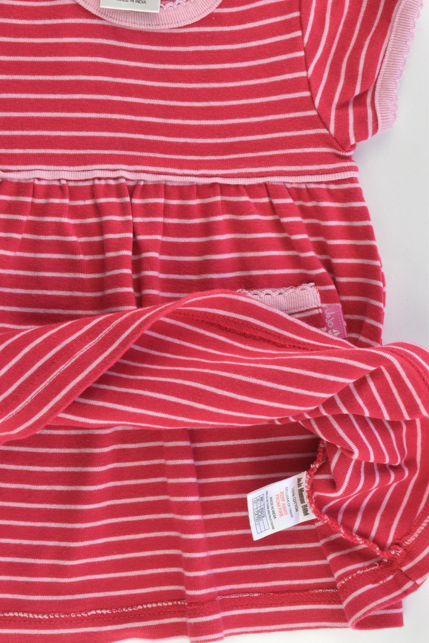 JoJo Maman Bébé (UK) Size 00 (3-6 months) Striped Dress
