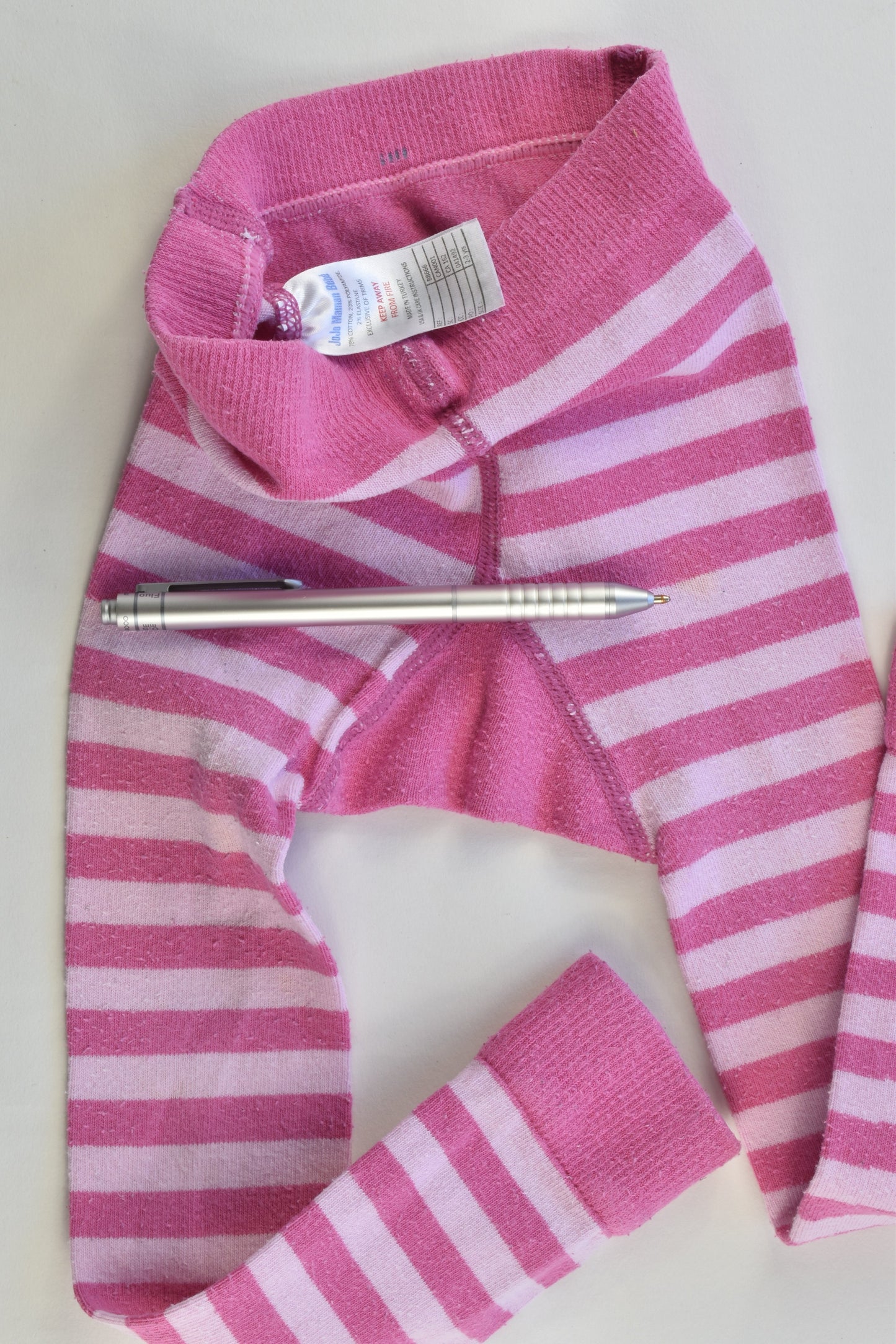 JoJo Maman Bébé (UK) Size 2-3 Striped Tights with Bird at the Back