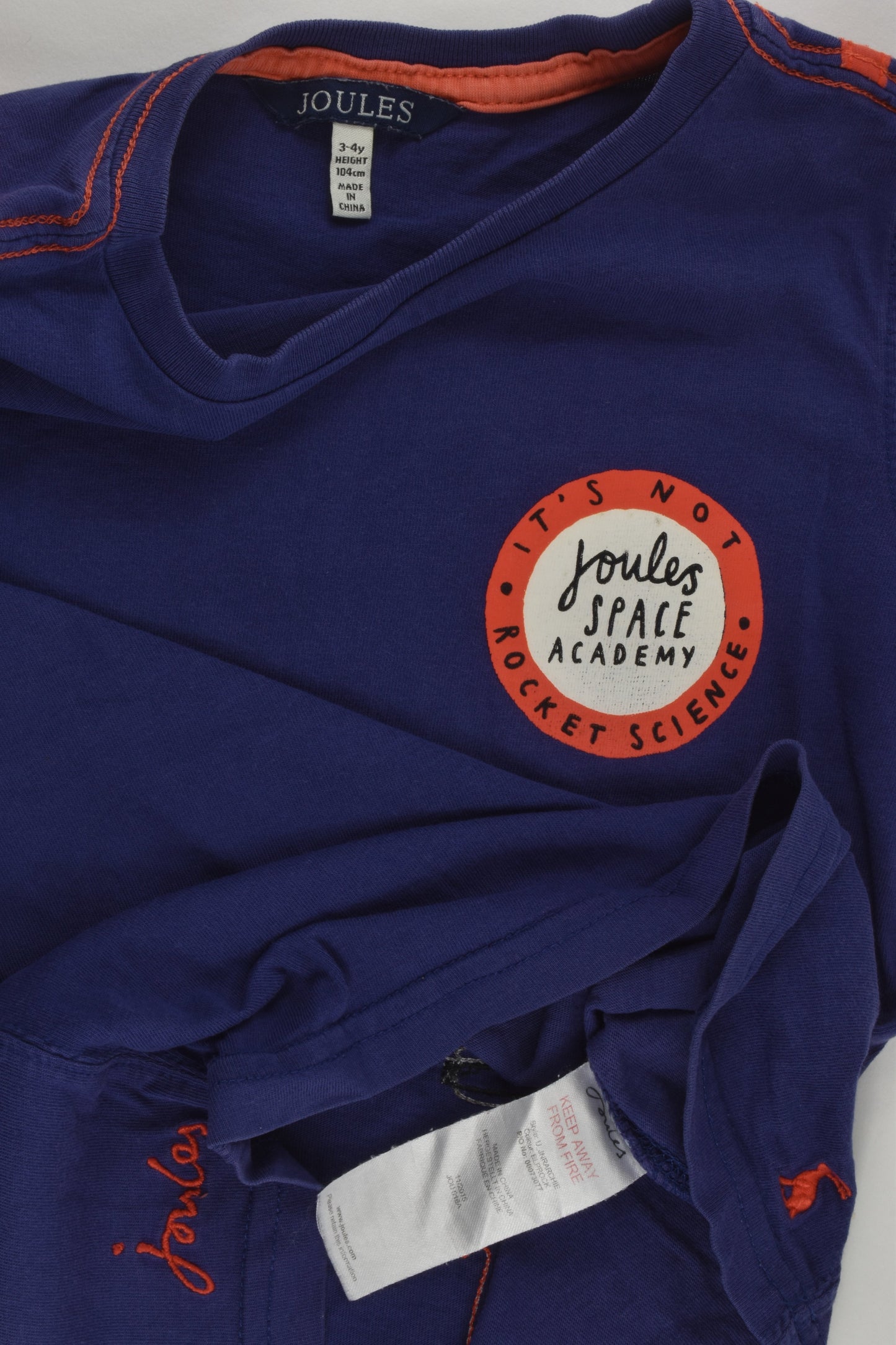 Joules Size 3-4 (104 cm) 'Space Academy' T-shirt