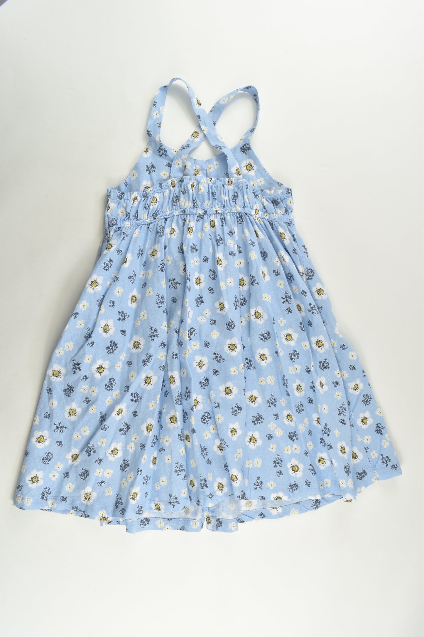 K-D Size 5 Floral Linen/Viscose Dress