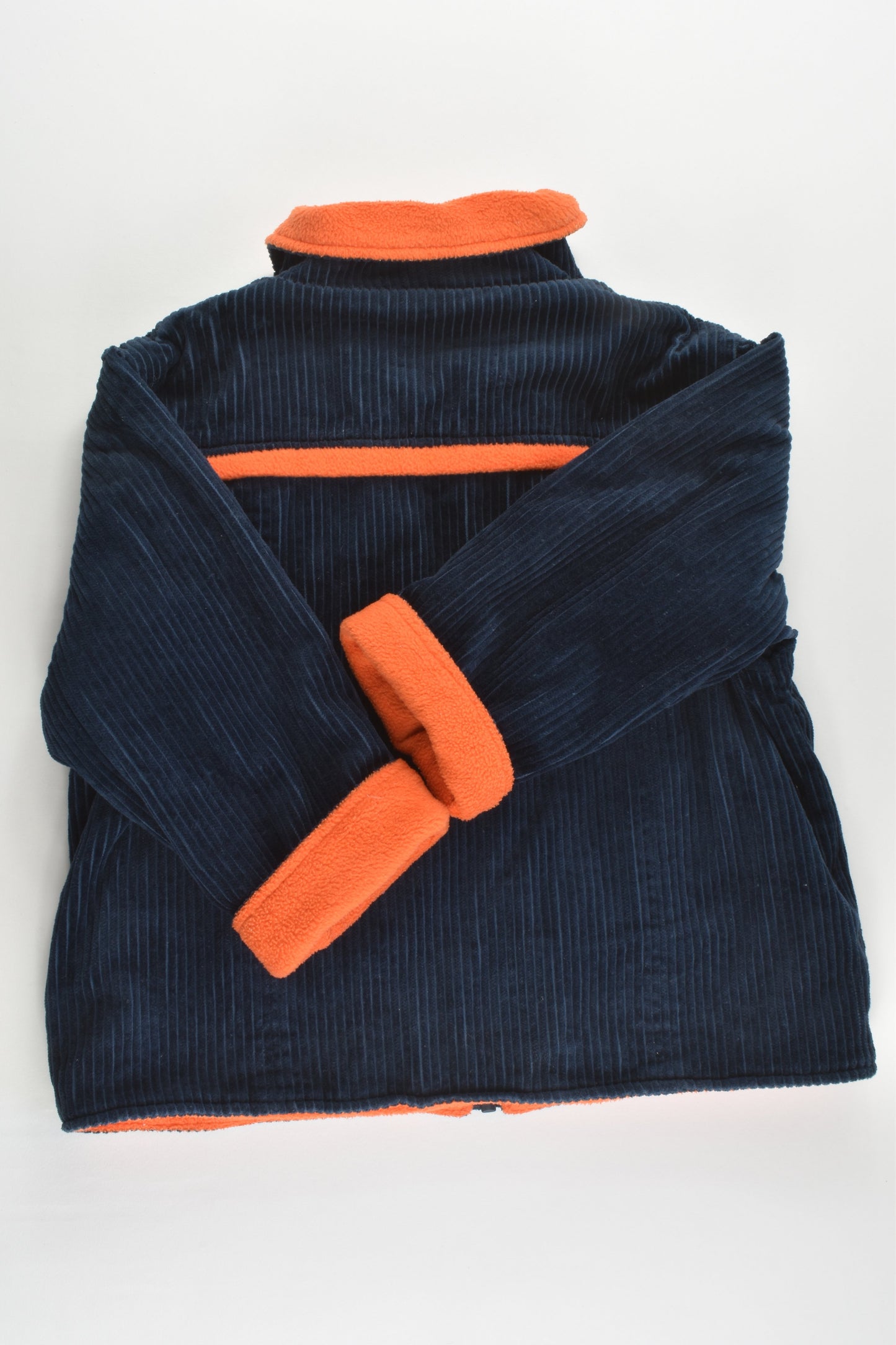 Ka-Boosh Size 4 Warm Navy Cord/Orange Fleece Jacket