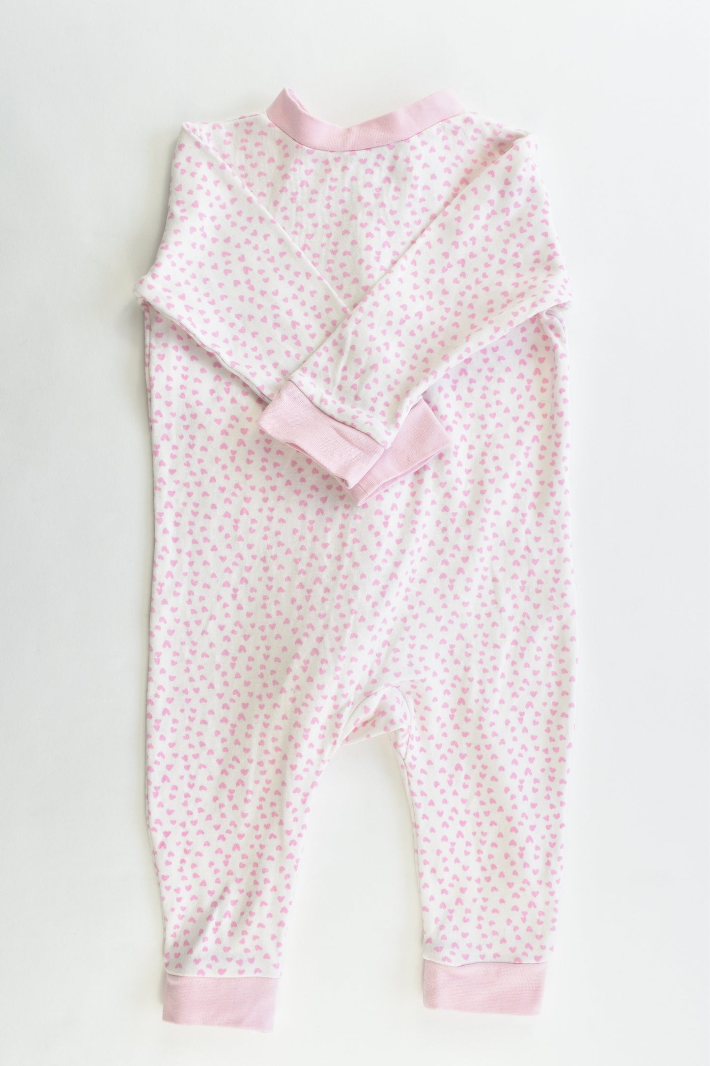 KappAhl (Sweden) Size 62/68 cm (00) Love Hearts Romper