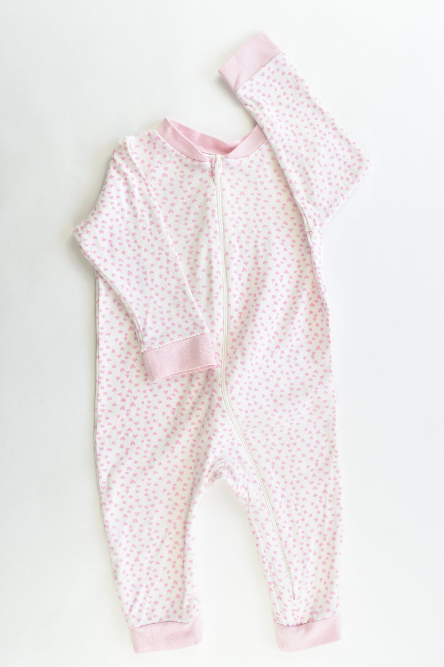 KappAhl (Sweden) Size 62/68 cm (00) Love Hearts Romper