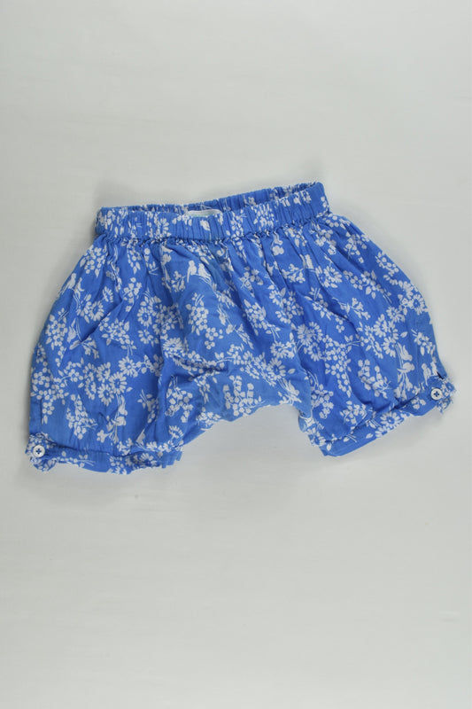Kidsagogo Size 00 (6 months) Flowers and Birds Harem Shorts