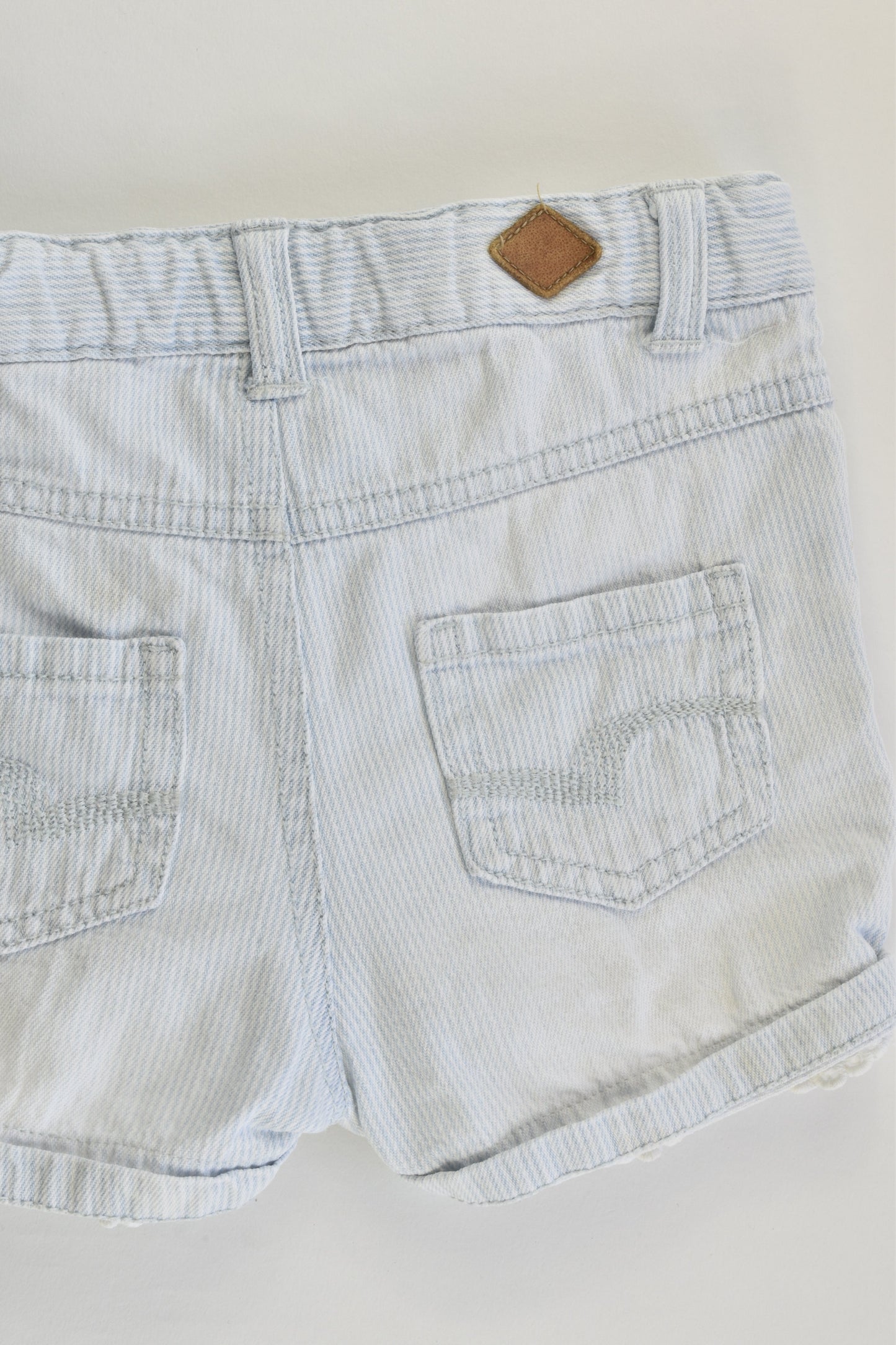 Lee Cooper Size 1 Denim Shorts with Lace Details