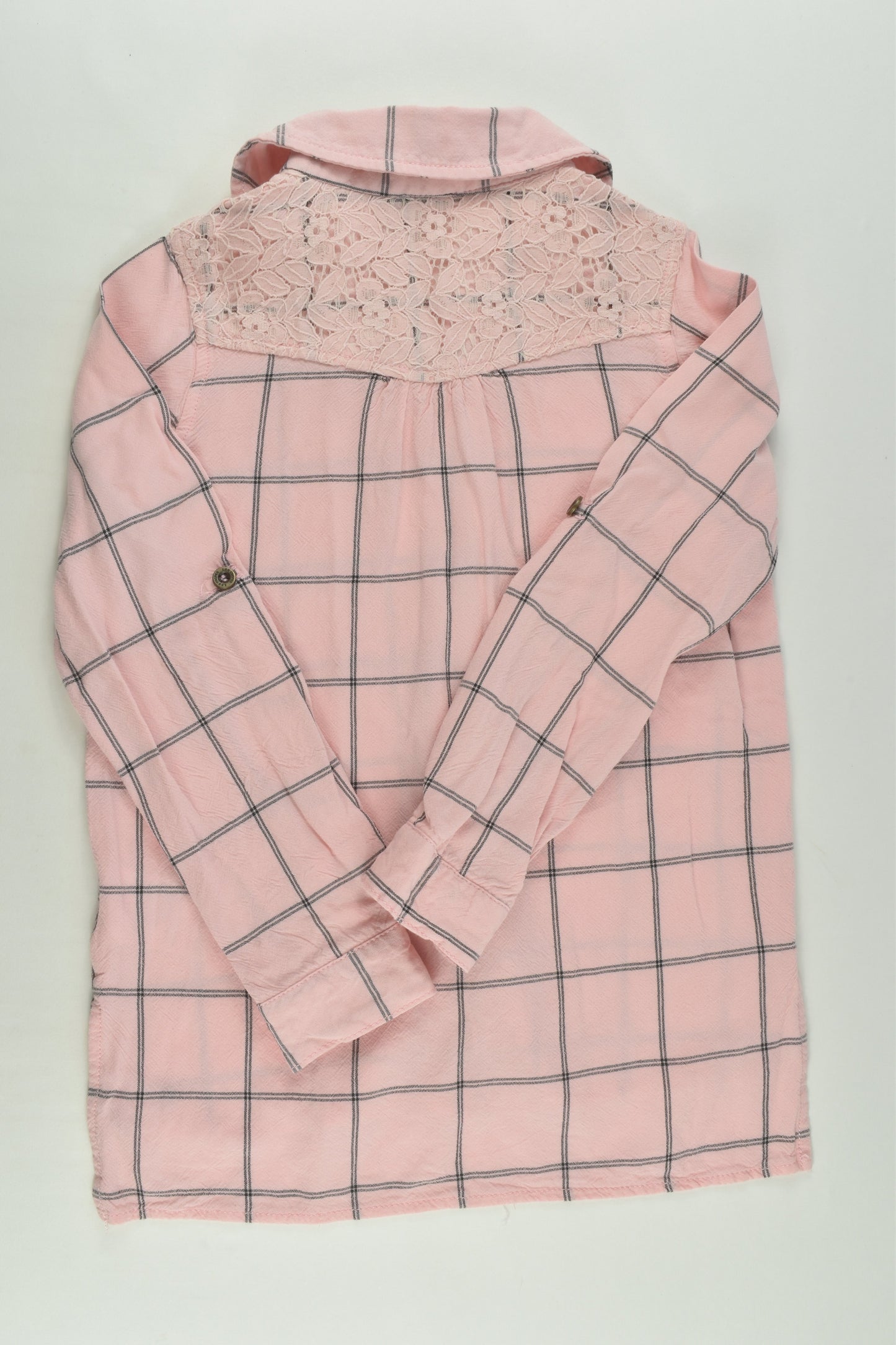 Lee Cooper Size 7 Viscose Shirt with Lace Detail