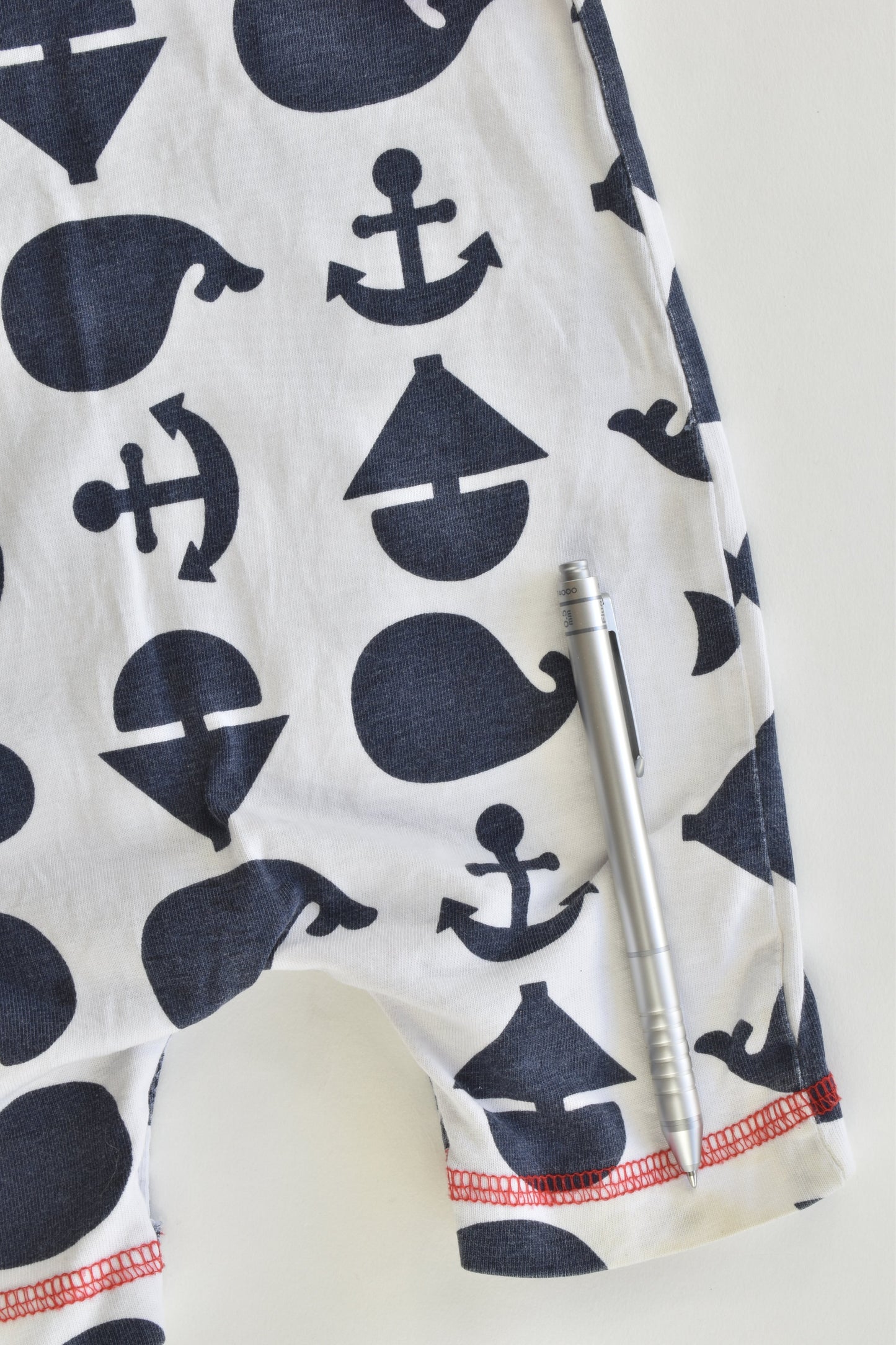 Lilly + Sid Size 0-3 months Nautical Romper