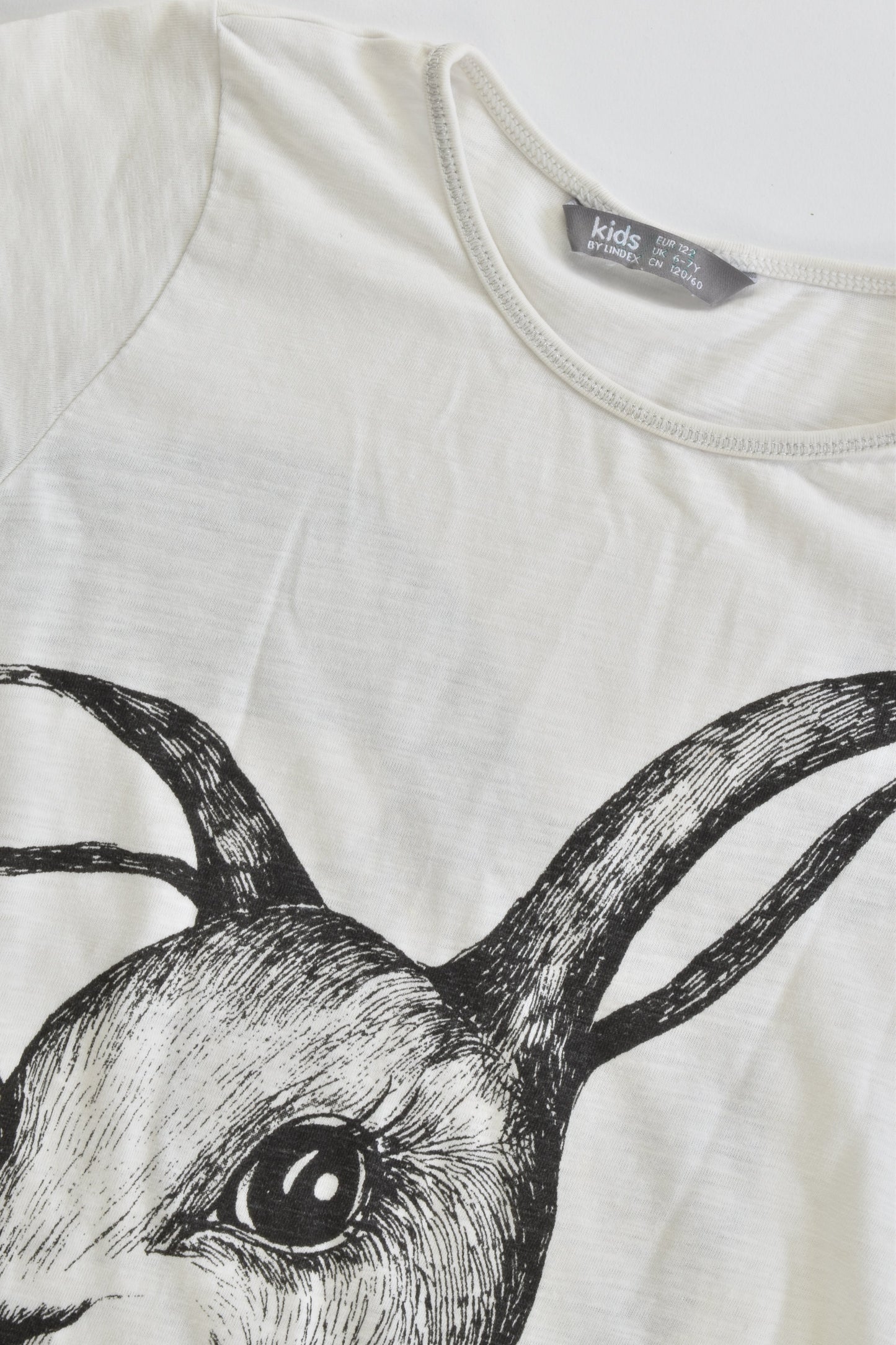 Lindex (Sweden) Size 6-7 (122 cm) Bunny Front and Back Tunic