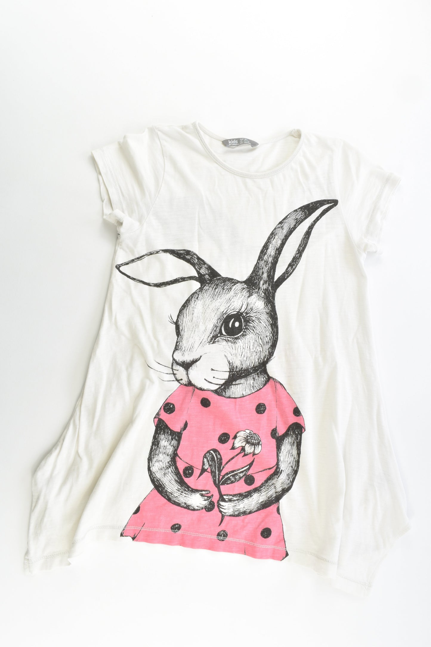 Lindex (Sweden) Size 6-7 (122 cm) Bunny Front and Back Tunic