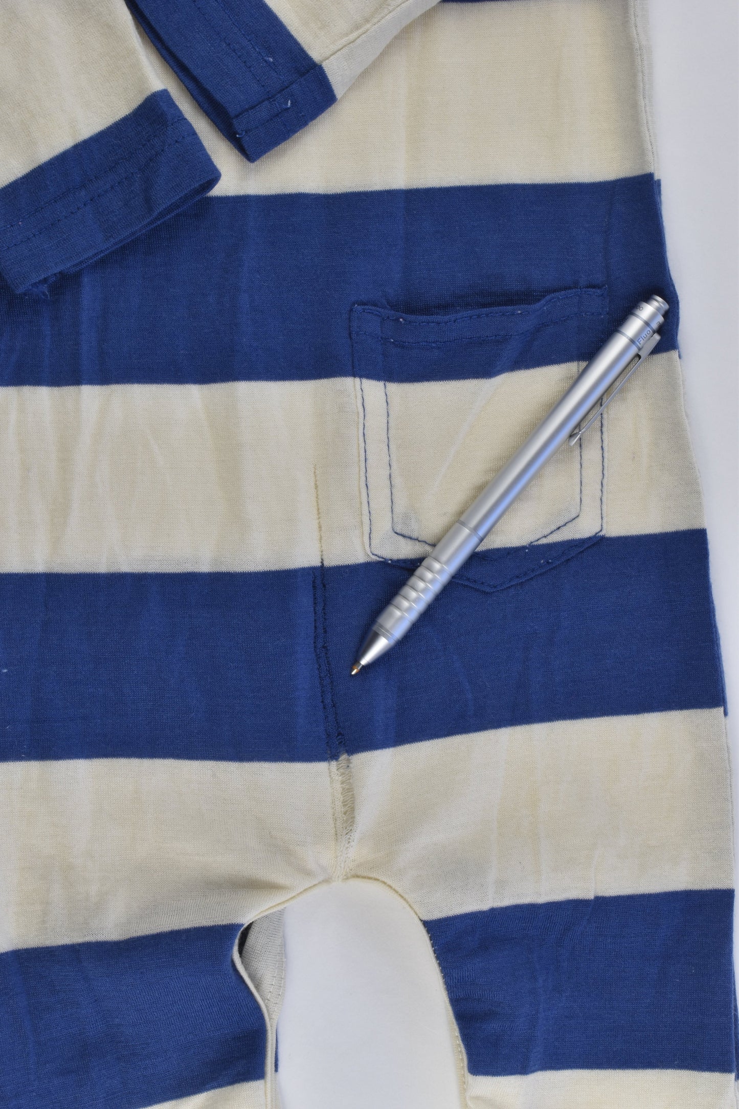 Little Bonbon (AU) Size 00 Blue Merino Wool Romper