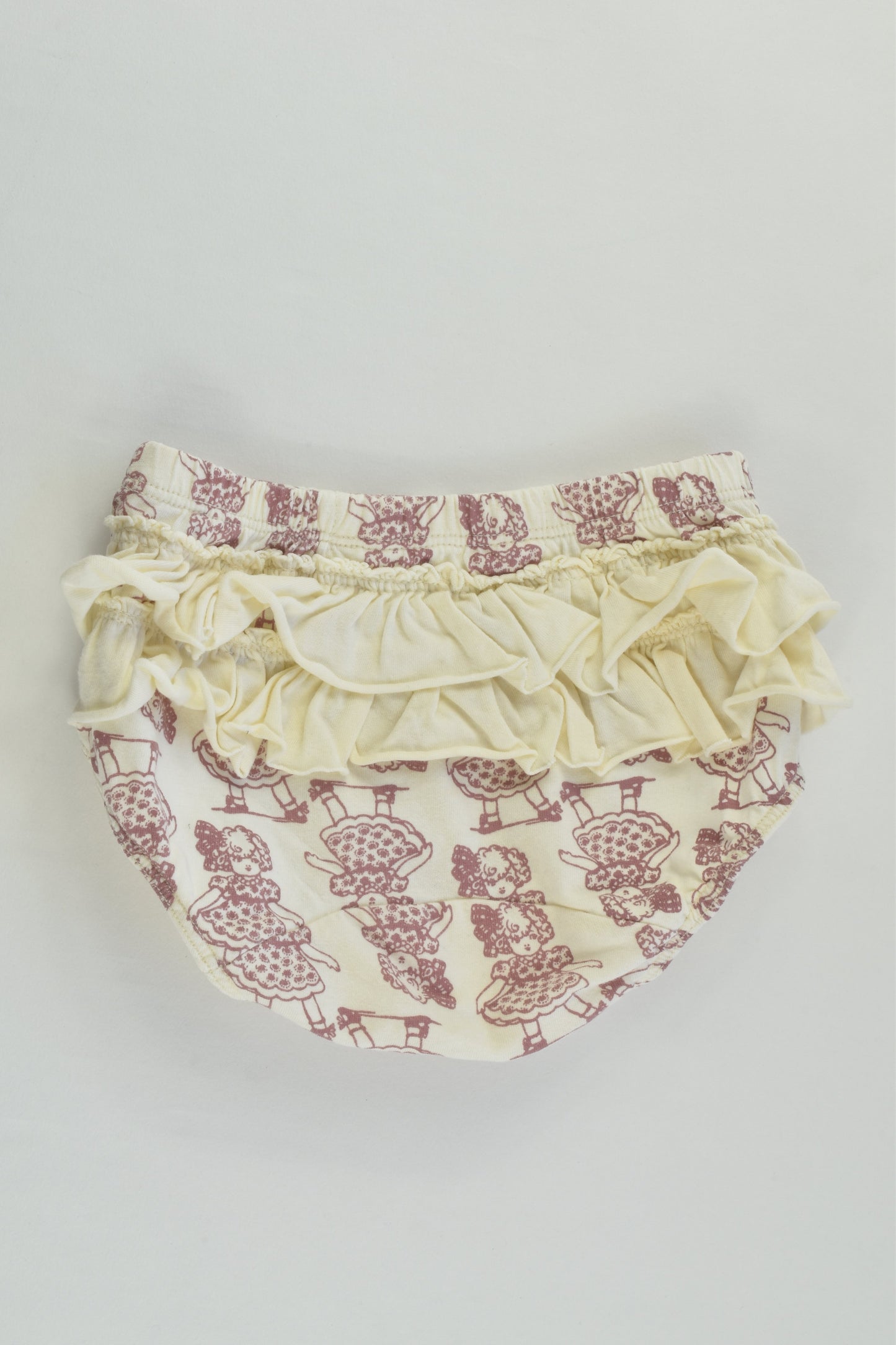 Little Wings by Paper Wings Size 000 (62 cm) Bloomers with Ruffle at the Back