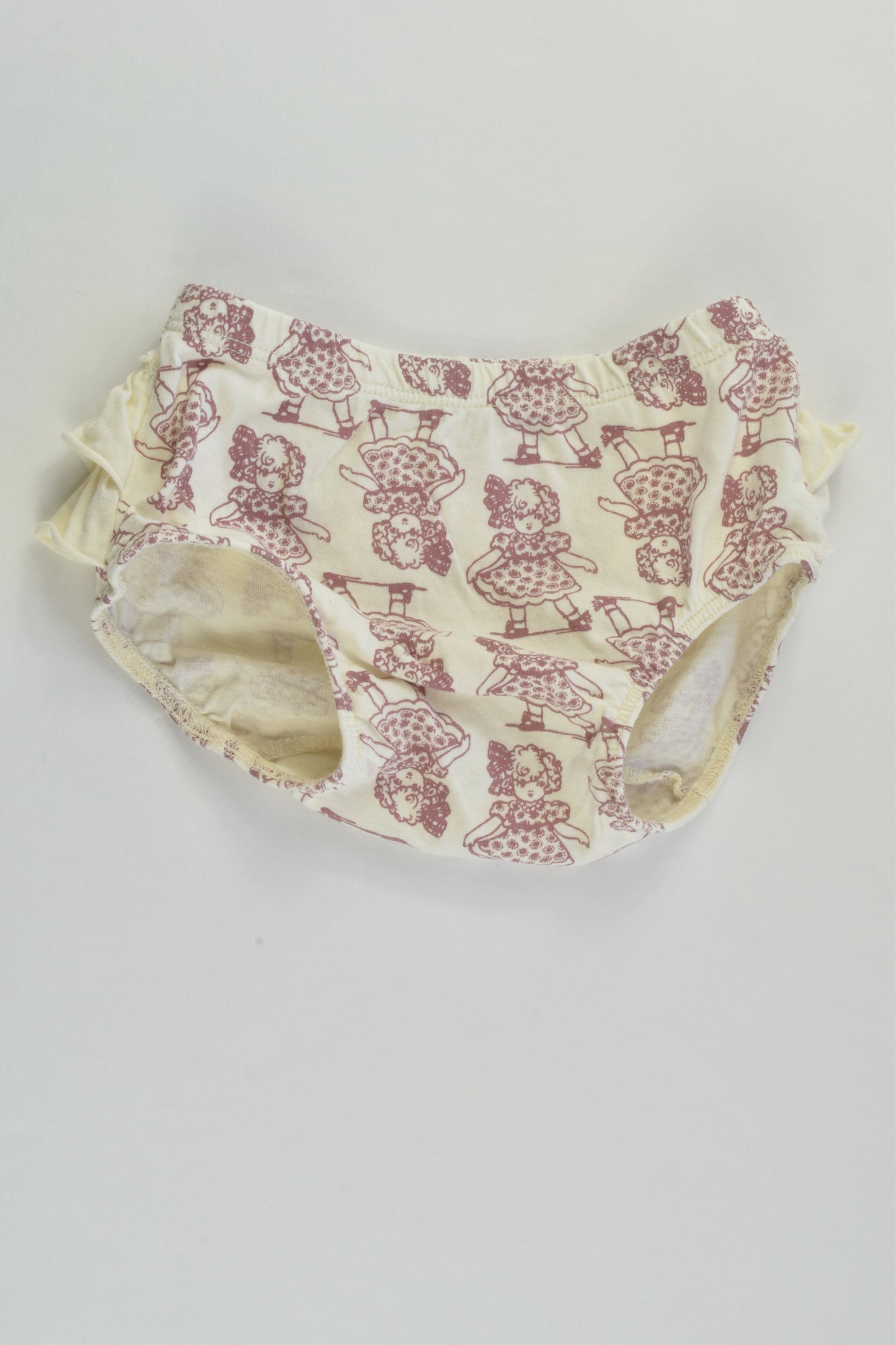 Little Wings by Paper Wings Size 000 (62 cm) Bloomers with Ruffle at the Back