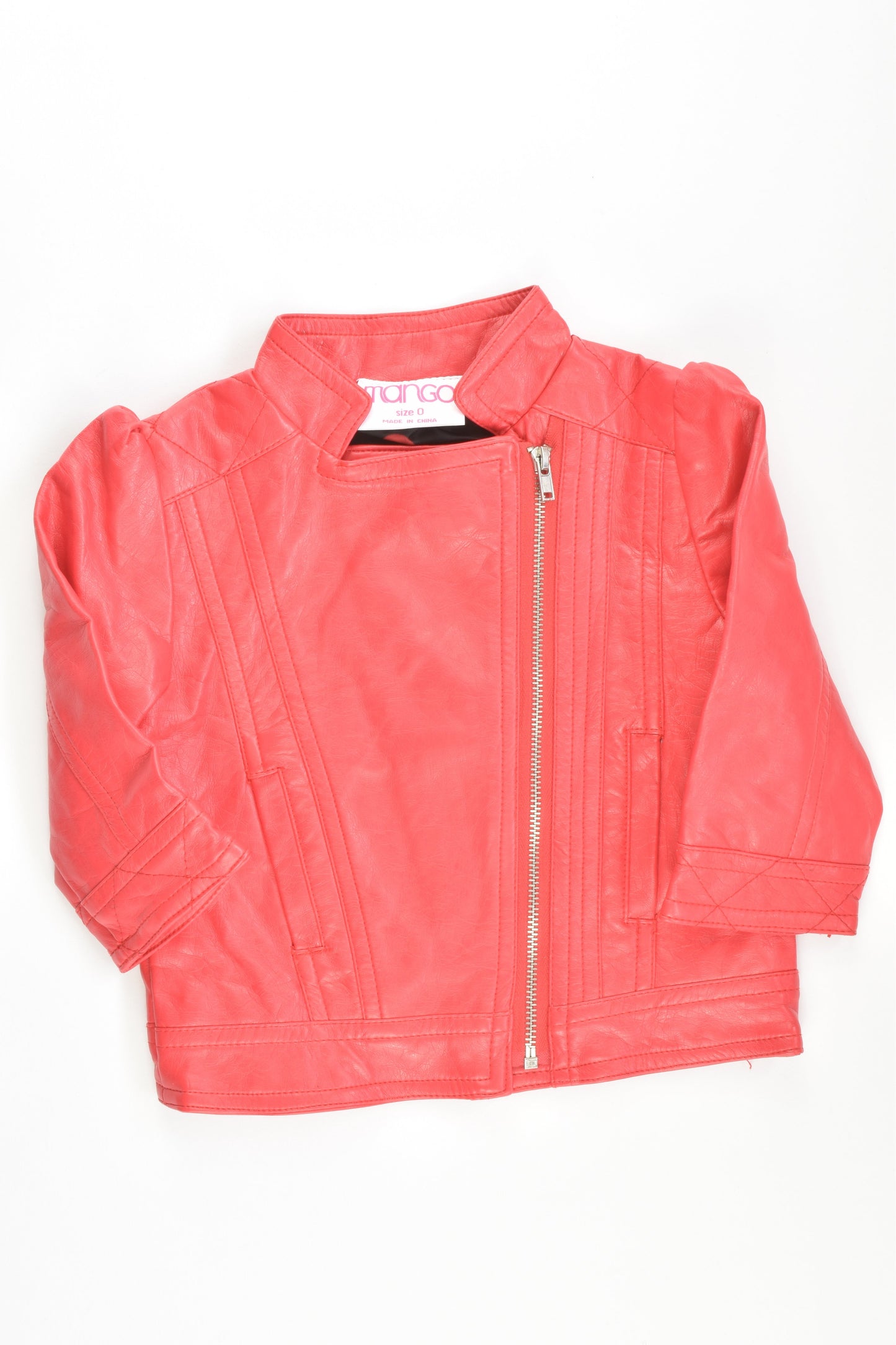 Mango Size 0 Leather like Jacket