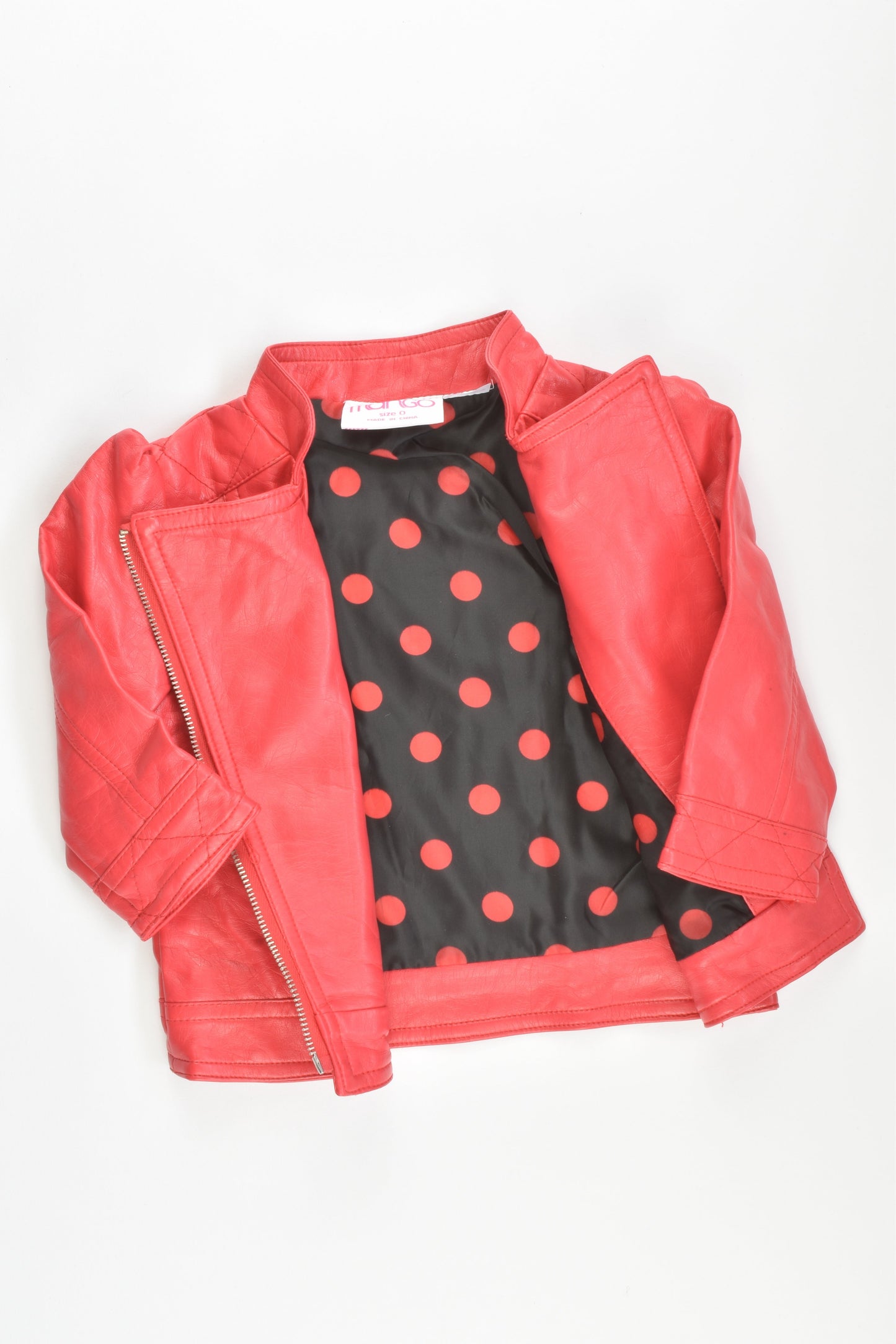 Mango Size 0 Leather like Jacket