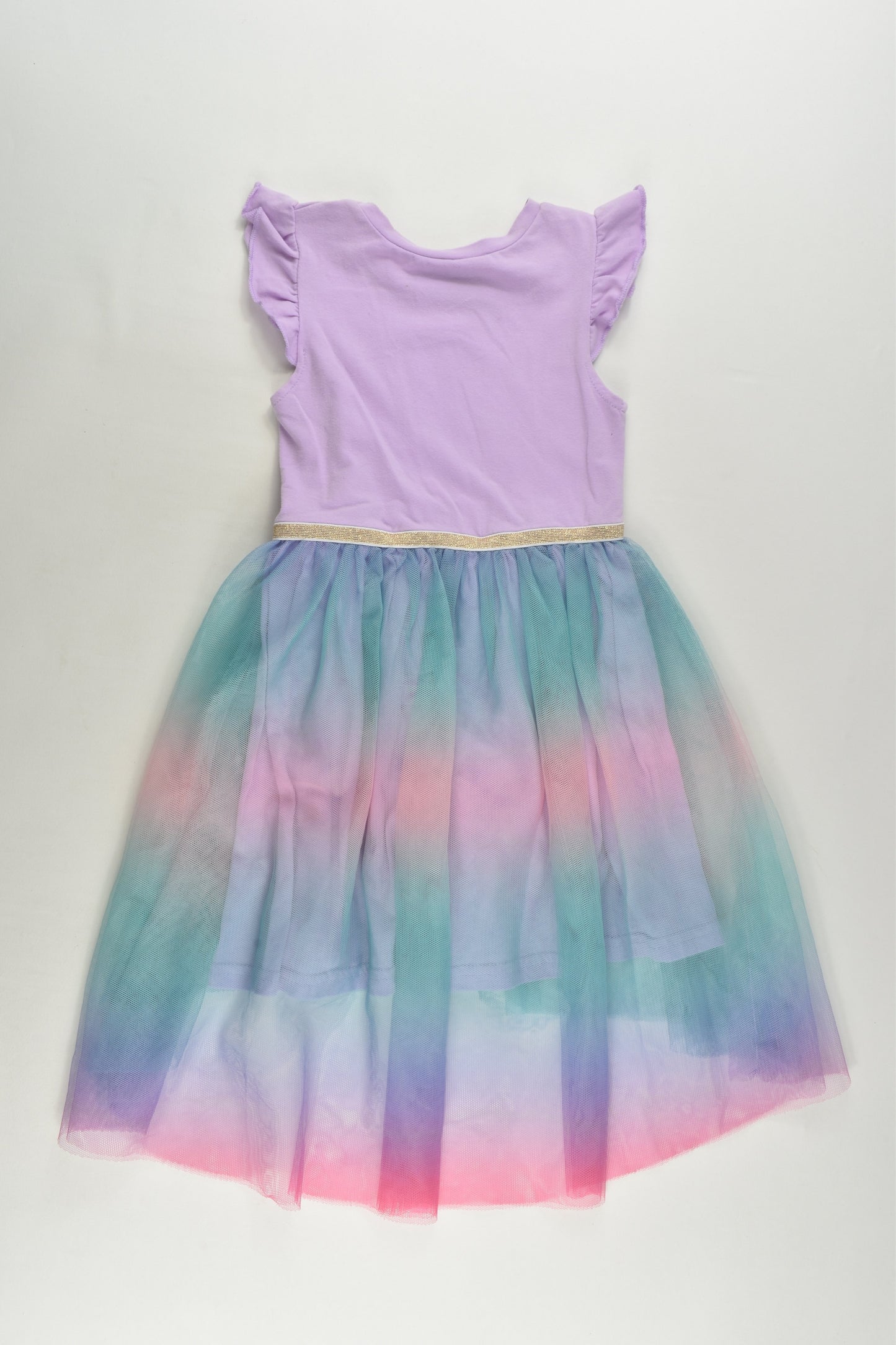 Mango Size 1 Rainbow Unicorn Tulle Dress