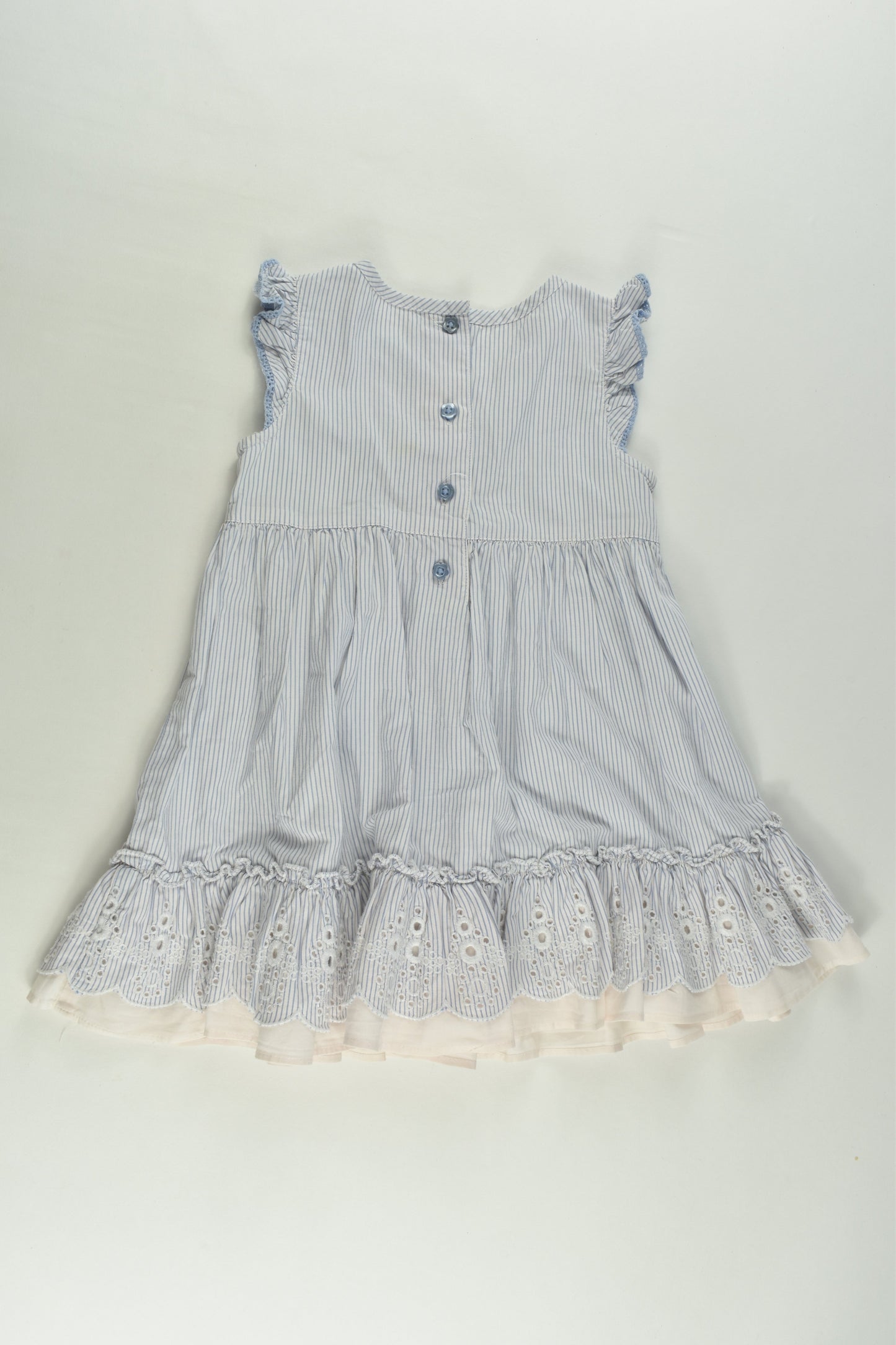 Marks & Spencer Size 0 (6-9 months) Blue Mix Dress