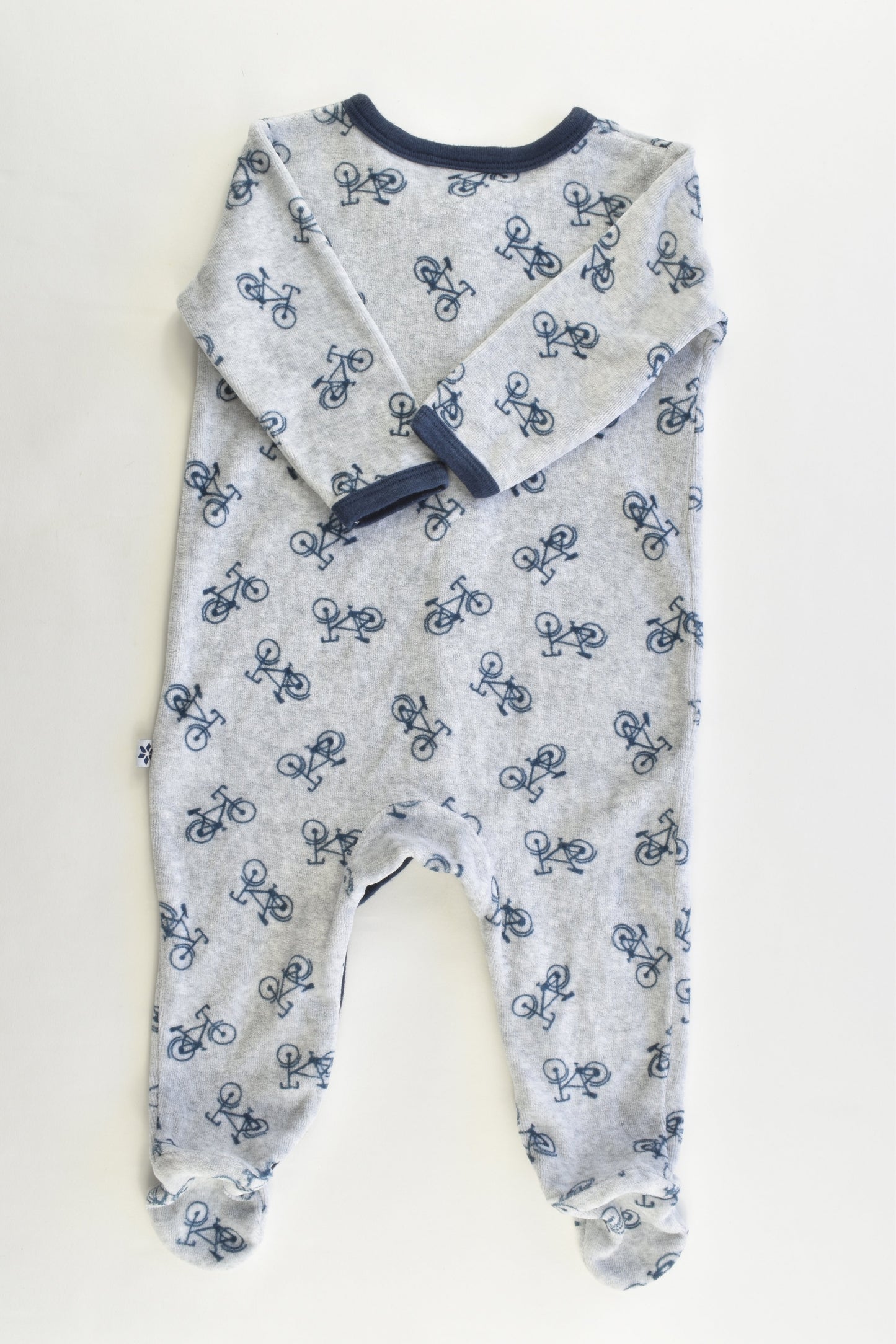 Marquise Size 00 Bicycle Velour Romper
